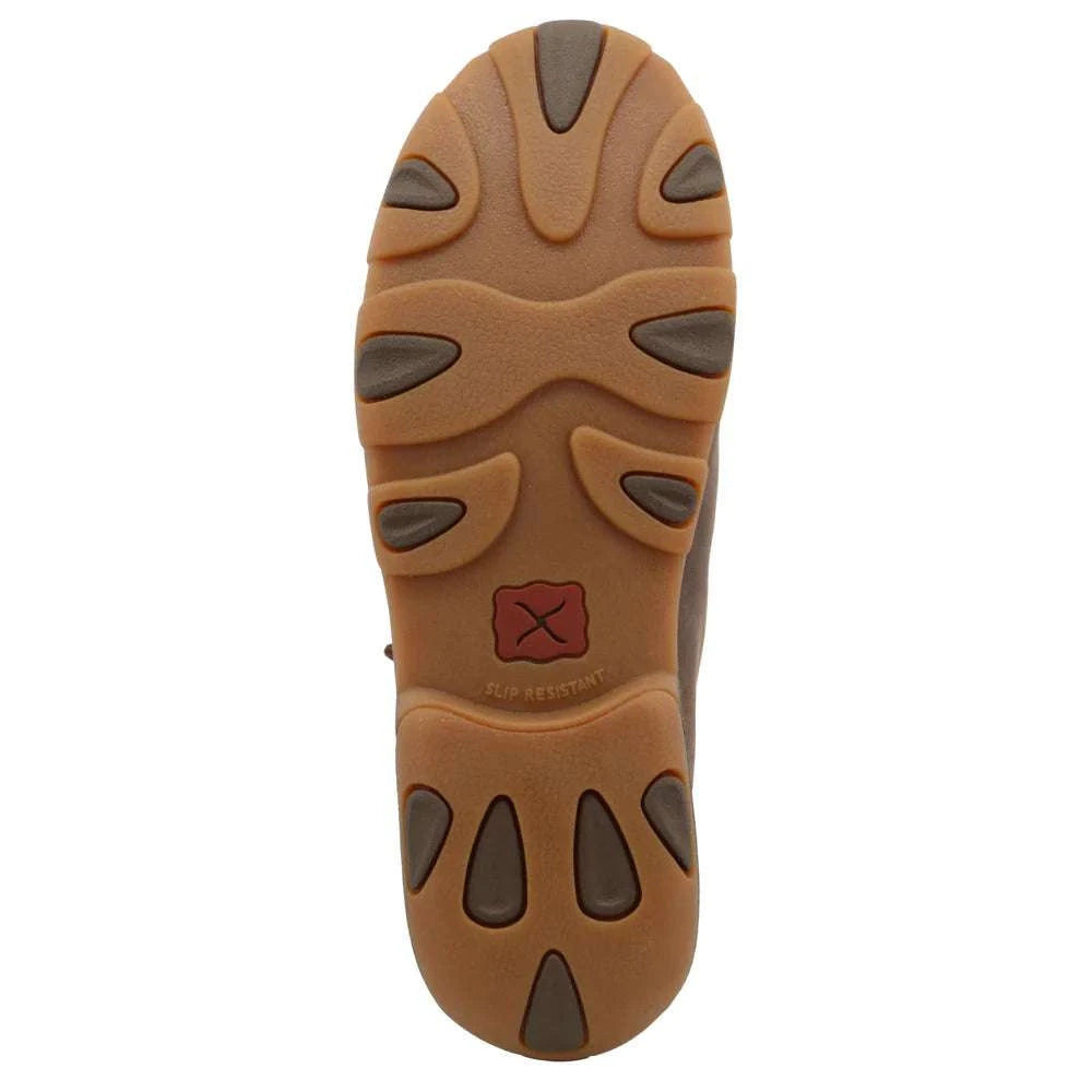 TWISTED X WOMENS DRIVING MOC BROWN PRINT HAND TOOLED CASUAL SHOE -WDM0079 Laherradurawwnc.com