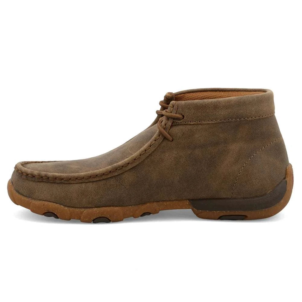 TWISTED X WOMENS CHUKKA DRIVING MOC BOMBER CACTUS CASUAL SHOE -WDM0145 Laherradurawwnc.com