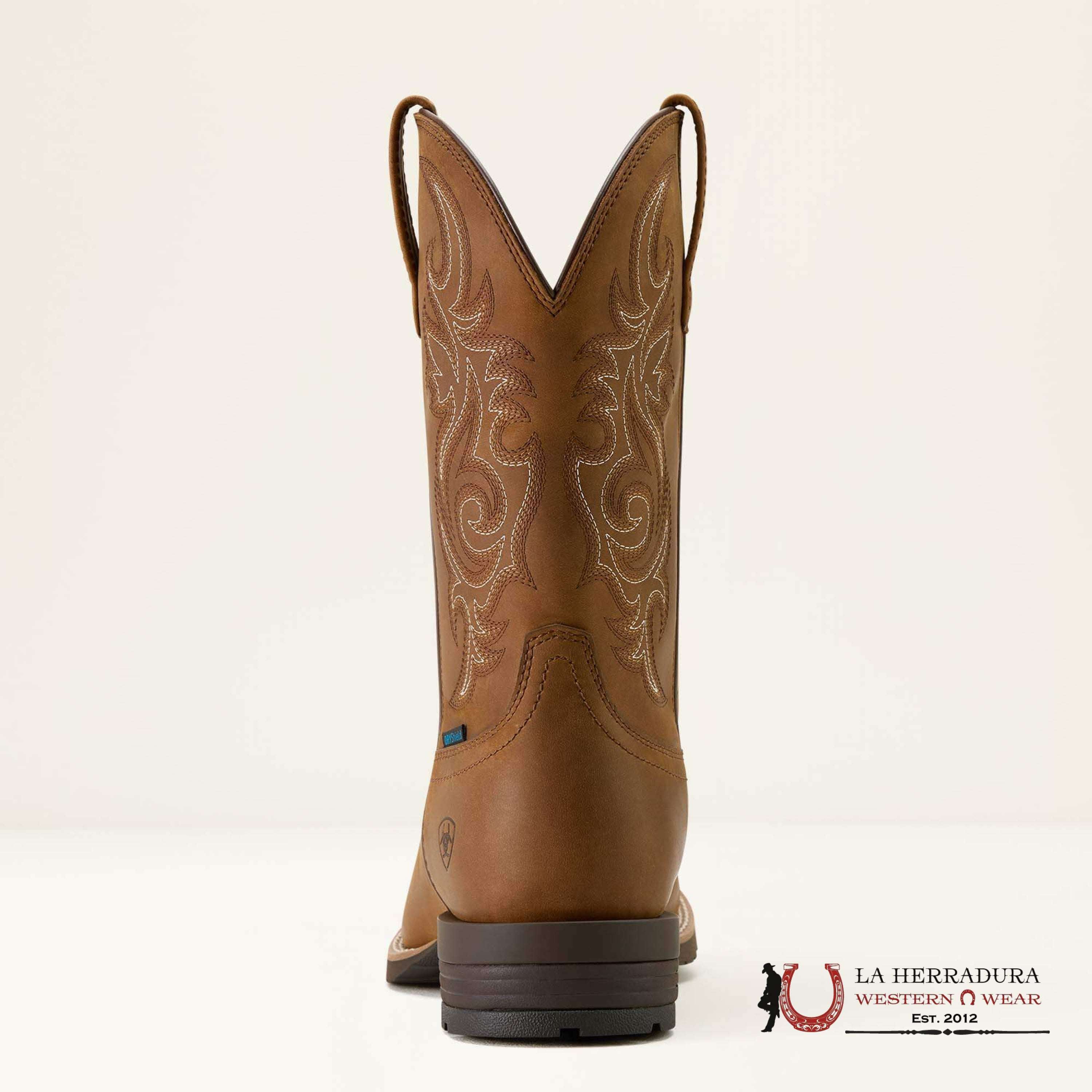 MEN ARIAT BOOT HYBRID RANCHWAY H20 DISTRESSED BROWN 10064047 BOTAS HOMBRES