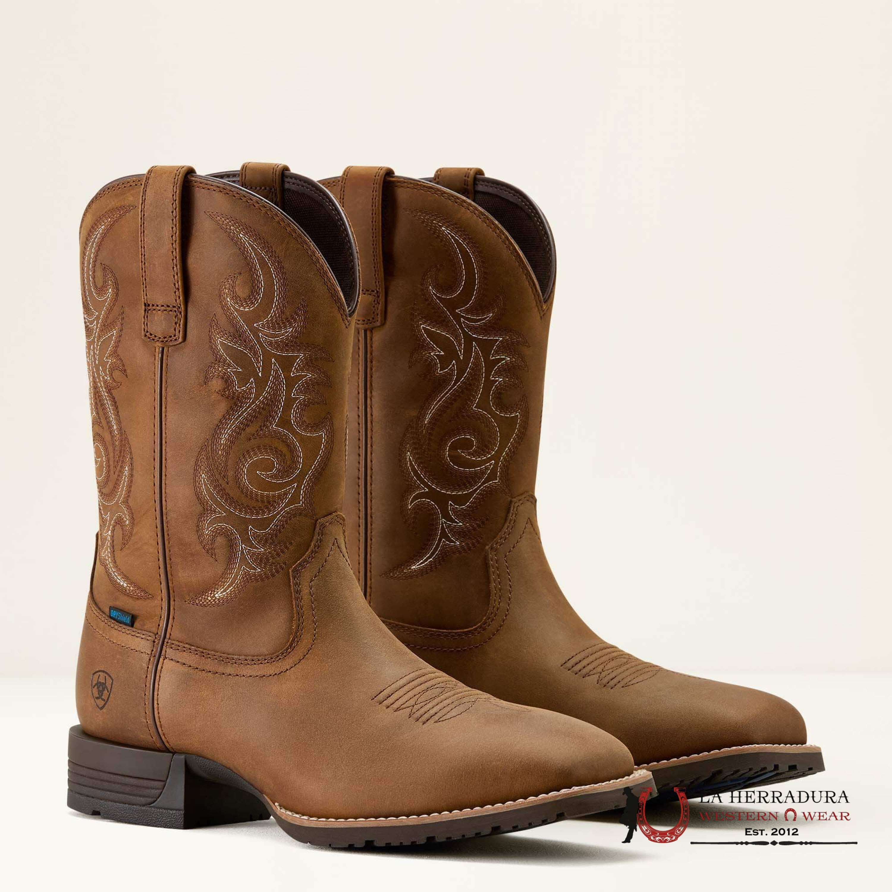 MEN ARIAT BOOT HYBRID RANCHWAY H20 DISTRESSED BROWN 10064047 BOTAS HOMBRES