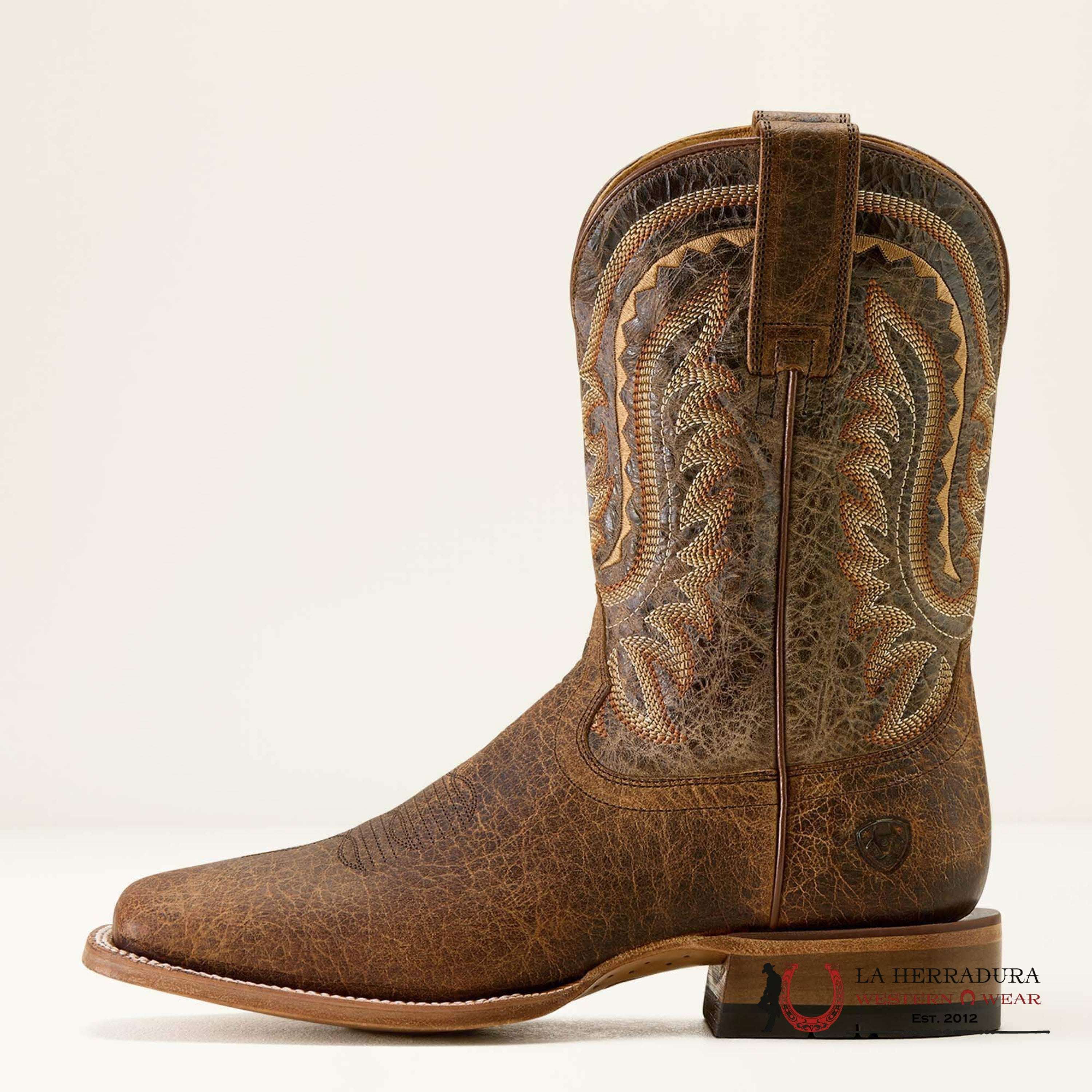 MEN ARIAT BOOT ROCK RIDGE SADDLE BROWN BISON/NUTSHELL TAN 10063783 BOTAS HOMBRES