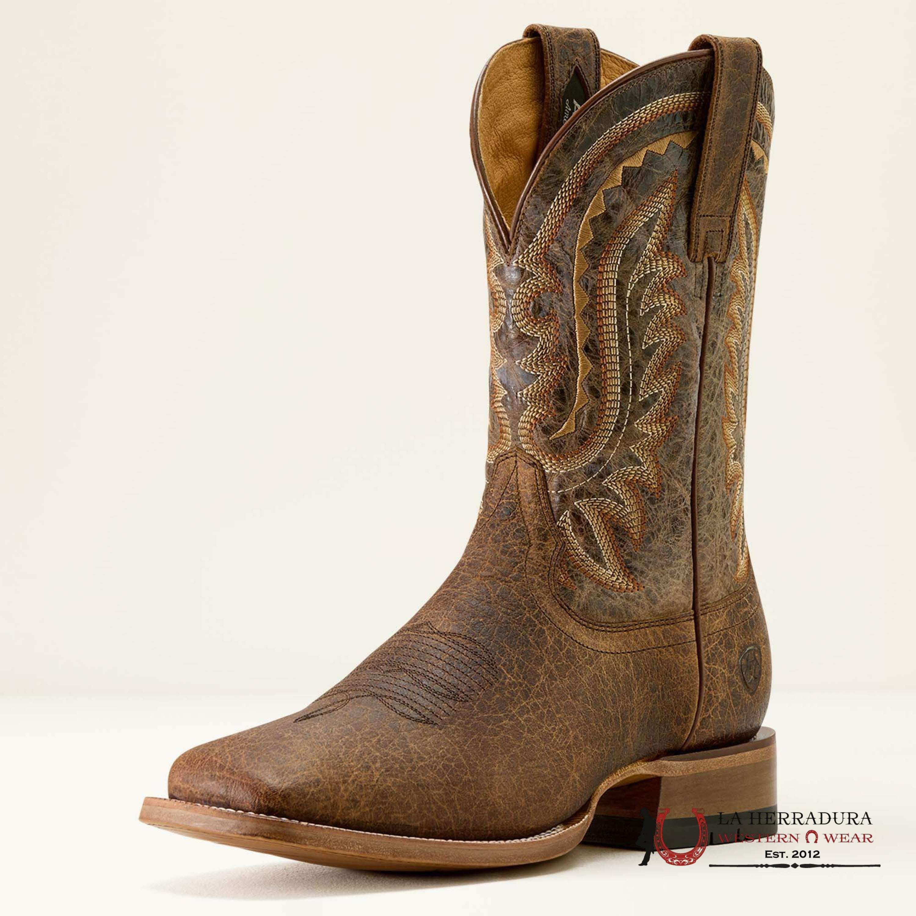 MEN ARIAT BOOT ROCK RIDGE SADDLE BROWN BISON/NUTSHELL TAN 10063783 BOTAS HOMBRES
