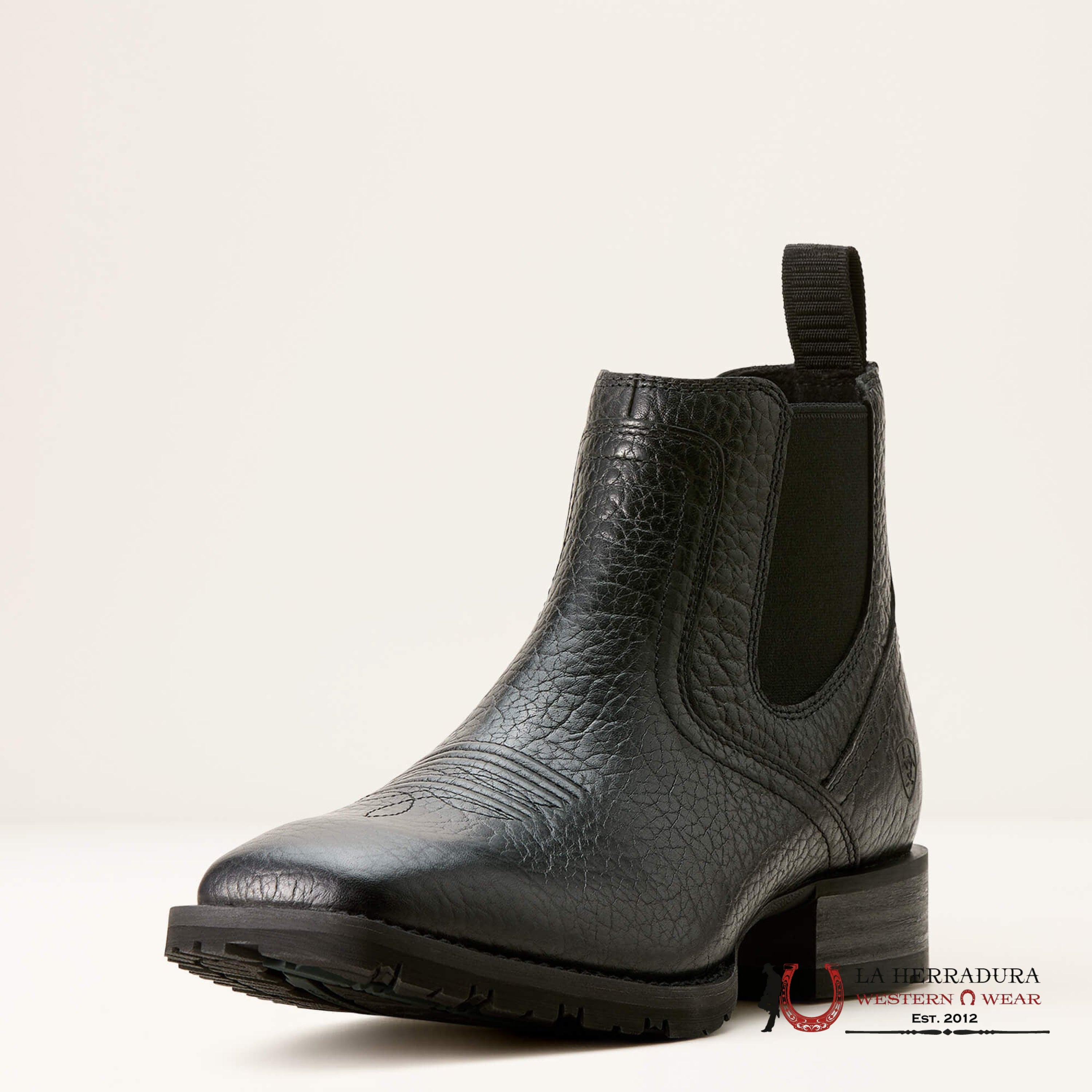 Men Ariat Hybrid Low Boy Black Adobe Botas Hombres