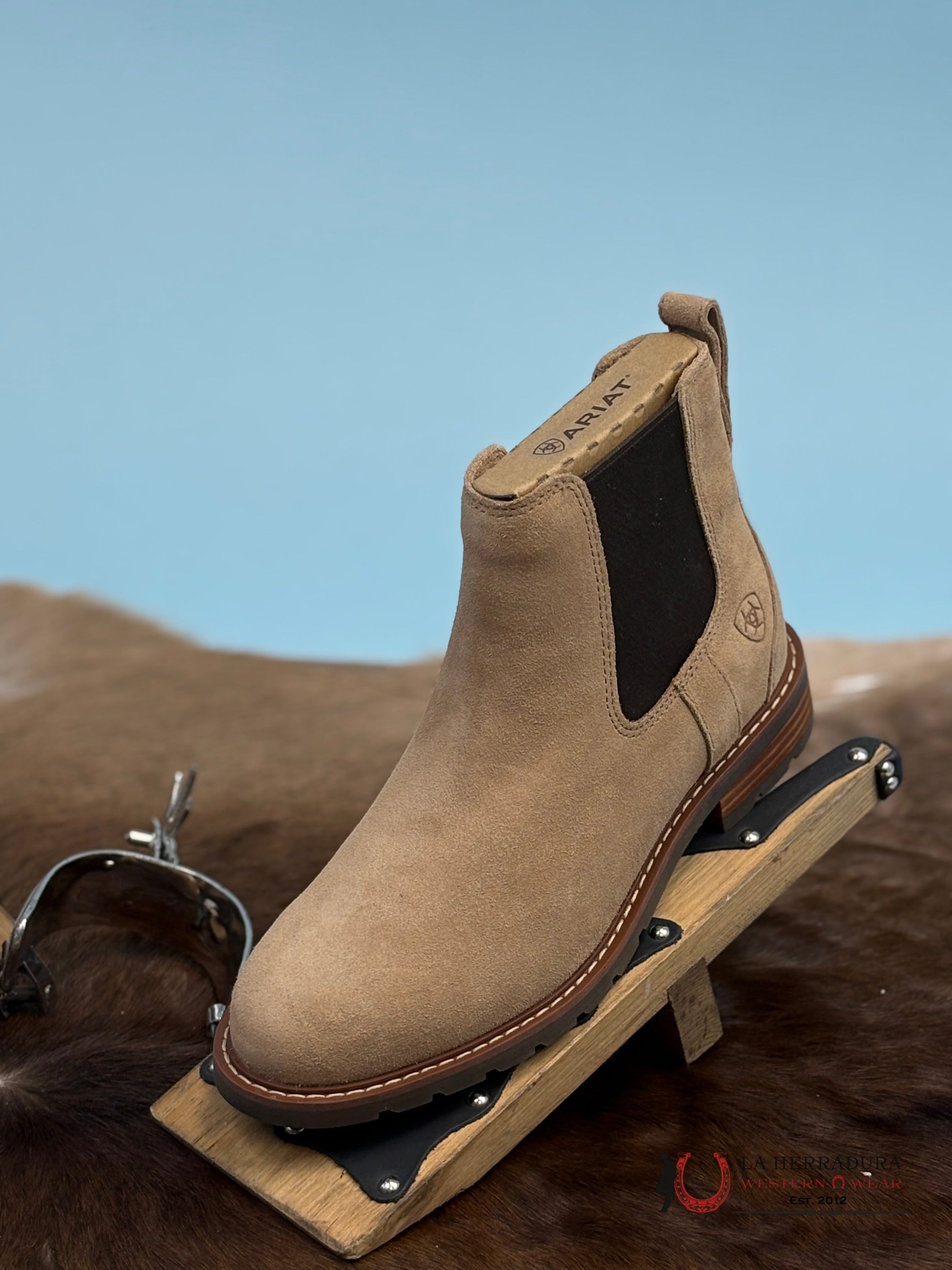 Men Ariat Wexford Caramel Suede - 1290 Botas Hombres