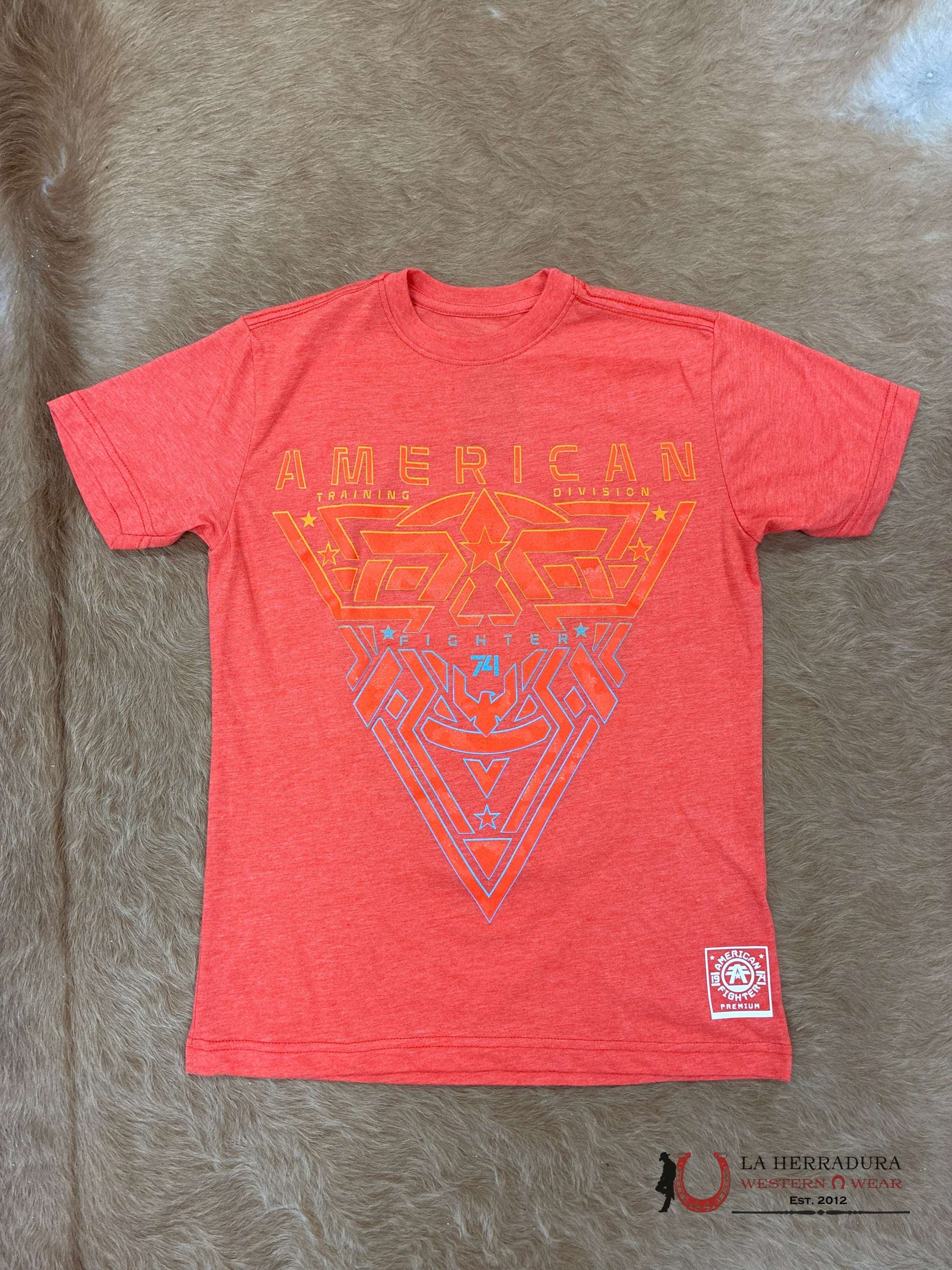 MENS AMERICAN FIGHTER T-SHIRT- JOHNTOWN SS FM14406 ROPA HOMBRES