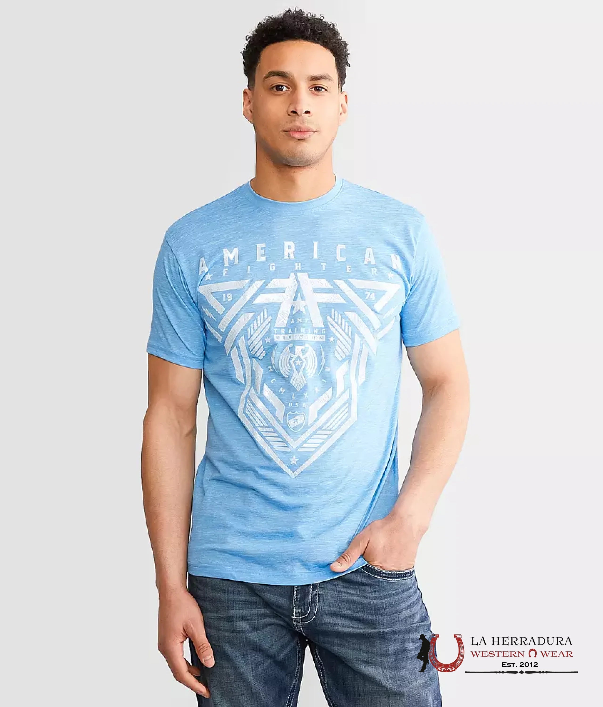MENS AMERICAN FIGHTER TSHIRT- BRIGHTON SS FM15526 ROPA HOMBRES