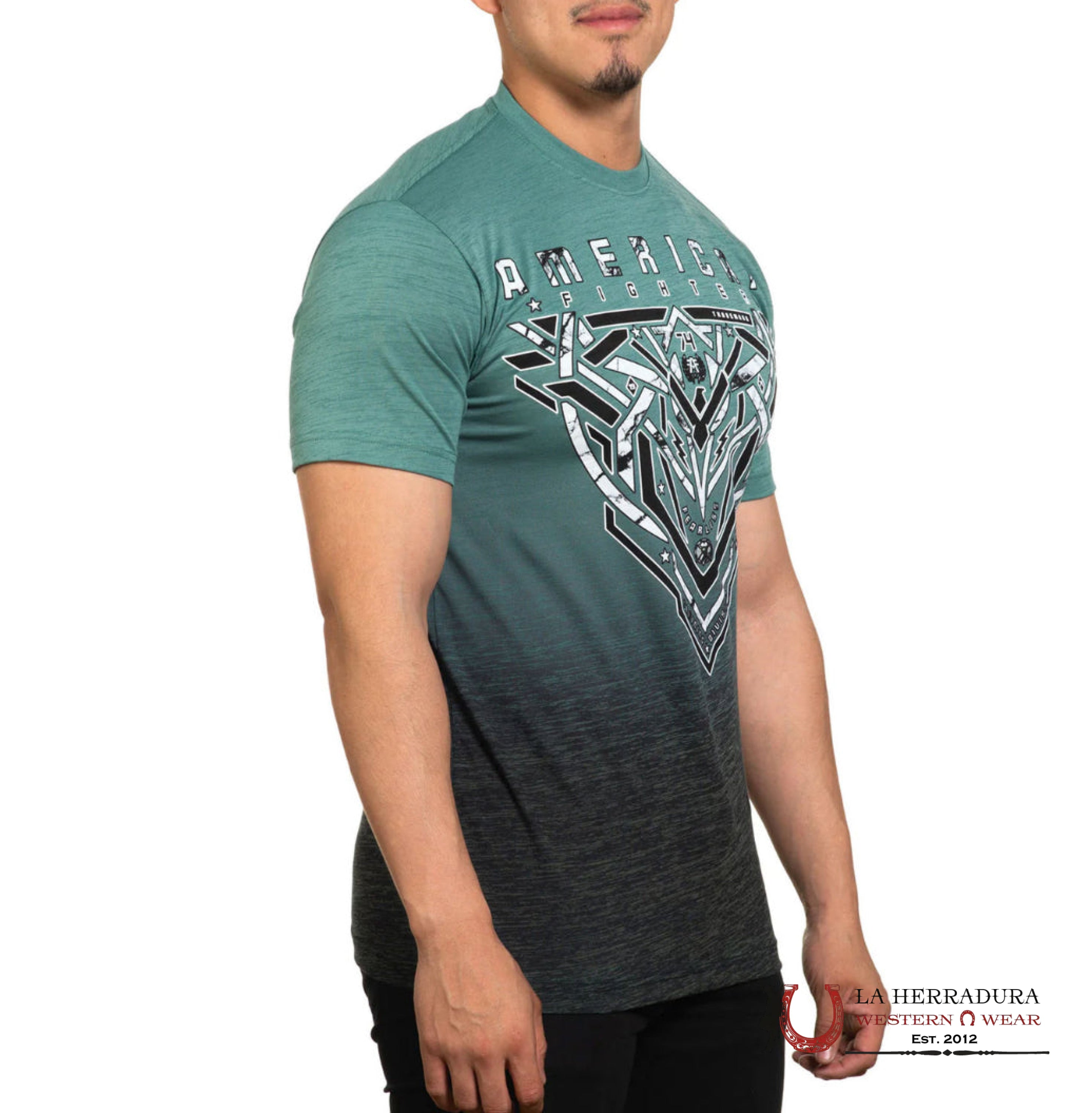 MENS AMERICAN FIGHTER TSHIRT- HEATON SS FM14696 ROPA HOMBRES
