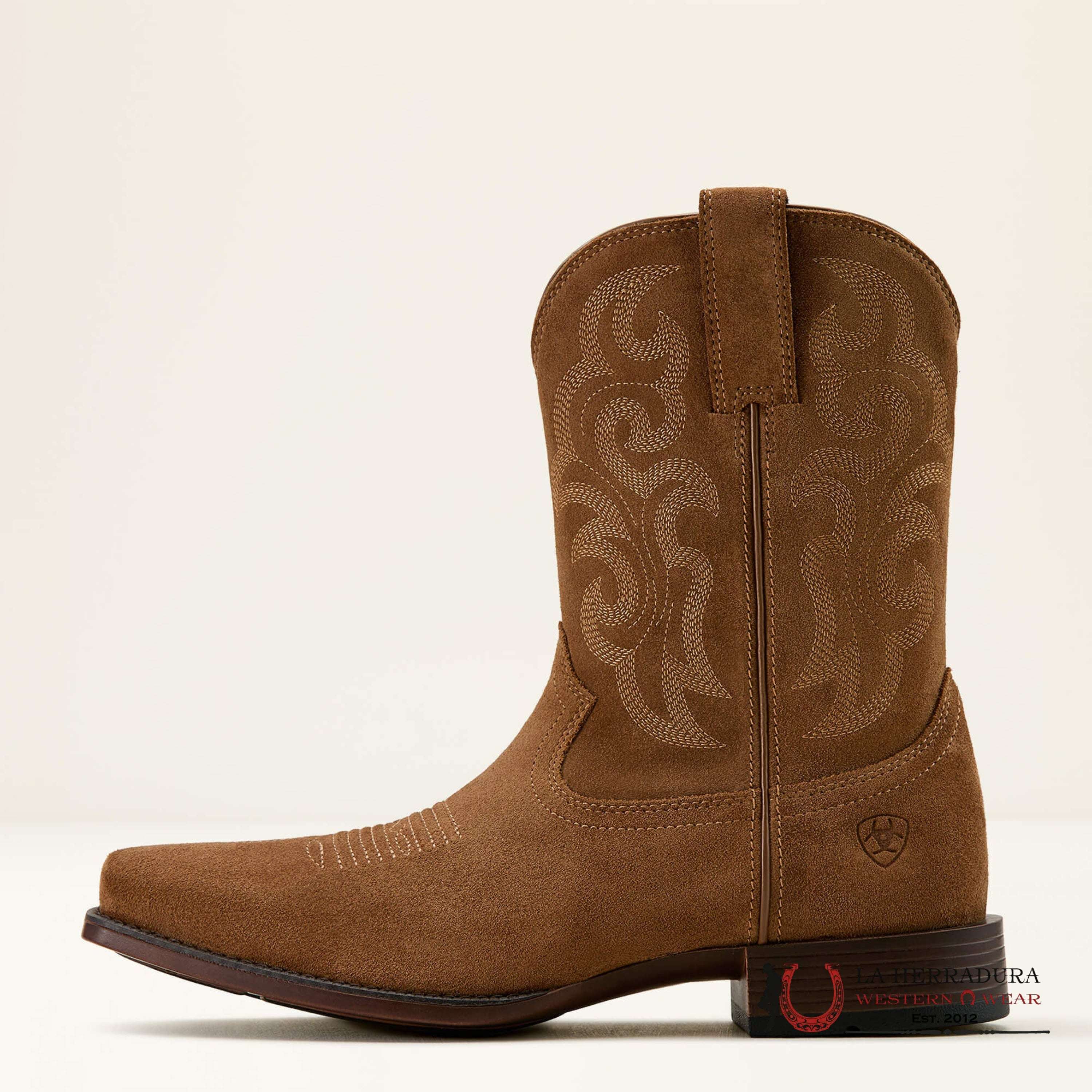 MENS ARIAT BODIE CHESTNUT SUEDE 10061150 BOTAS HOMBRES