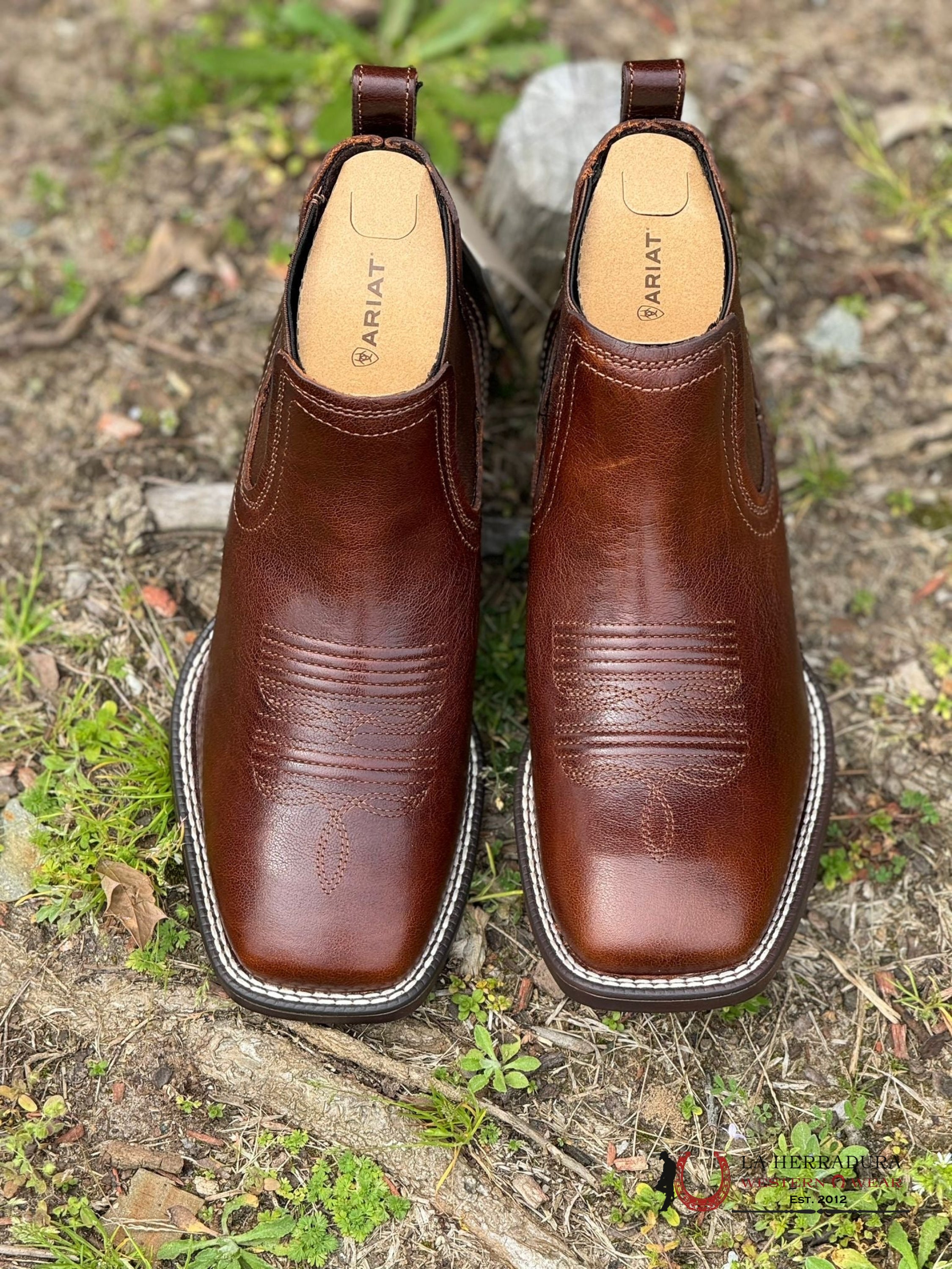 Men’s Ariat Booker Ultra Royal Brown Short Boot Botas Hombres