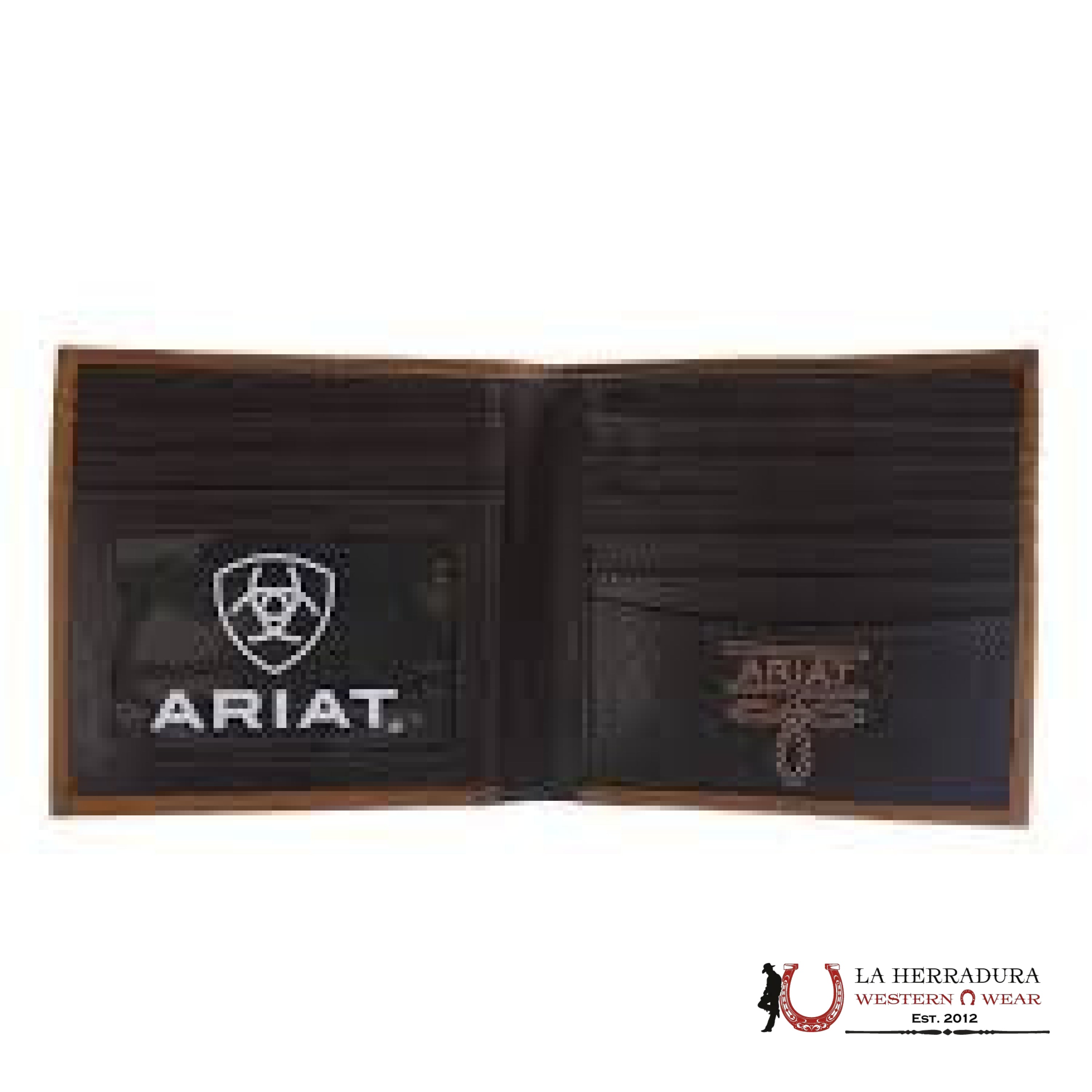MENS ARIAT BROWN BI-FOLD WALLET-A3561444 ACCESORIOS