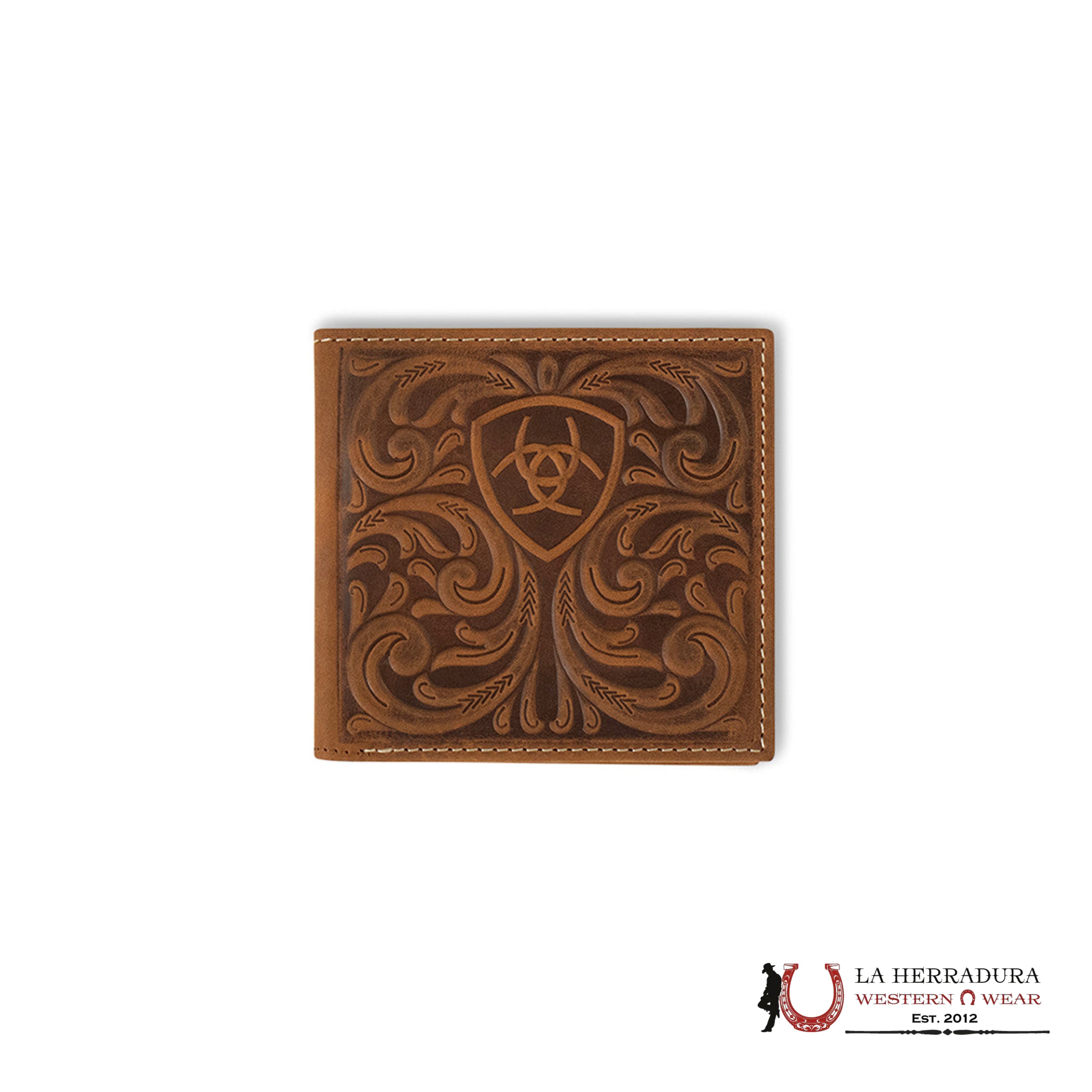 MENS ARIAT BROWN BI-FOLD WALLET-A3561444 ACCESORIOS