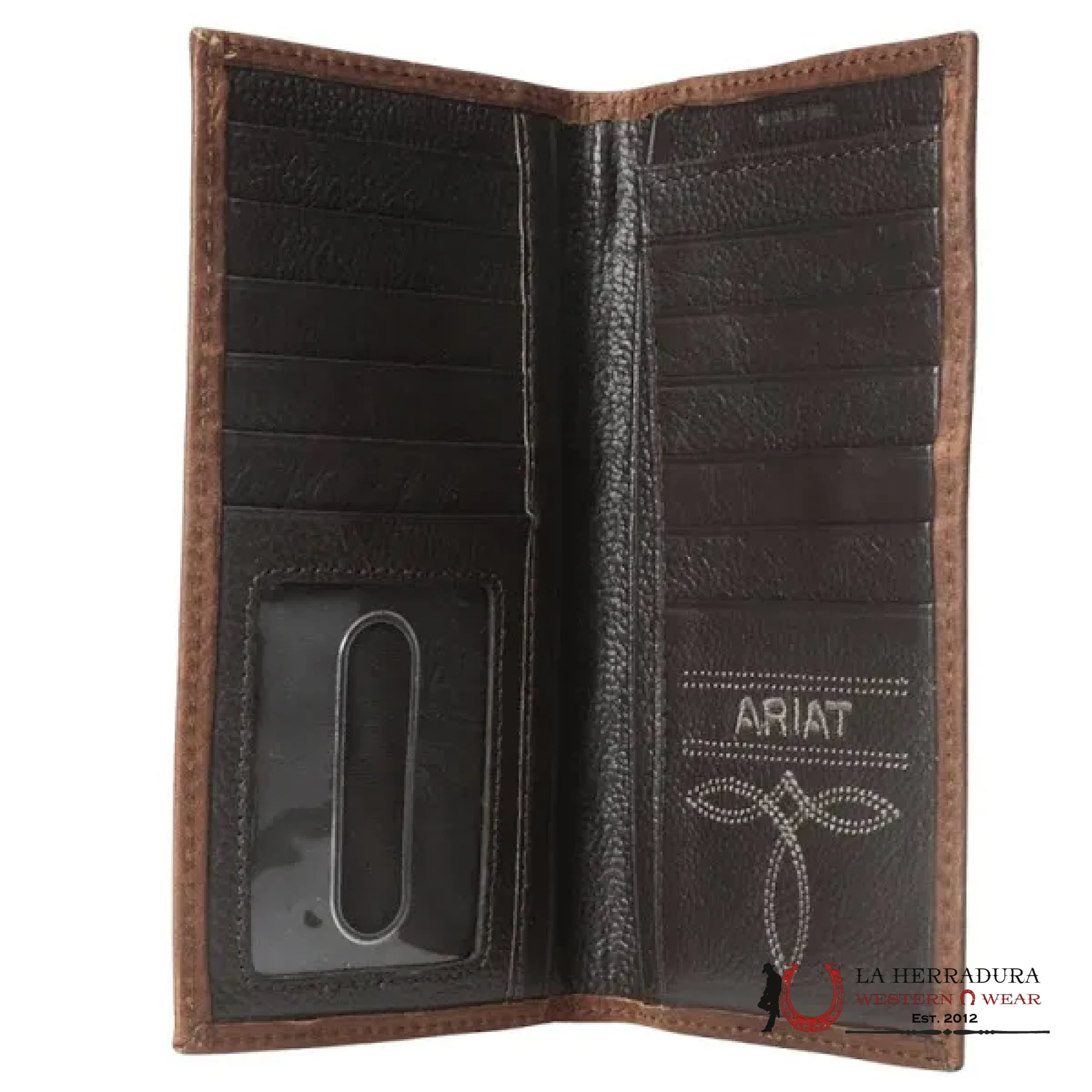 MENS ARIAT BROWN LEATHER RODEO WALLET- A3552544 ACCESORIOS