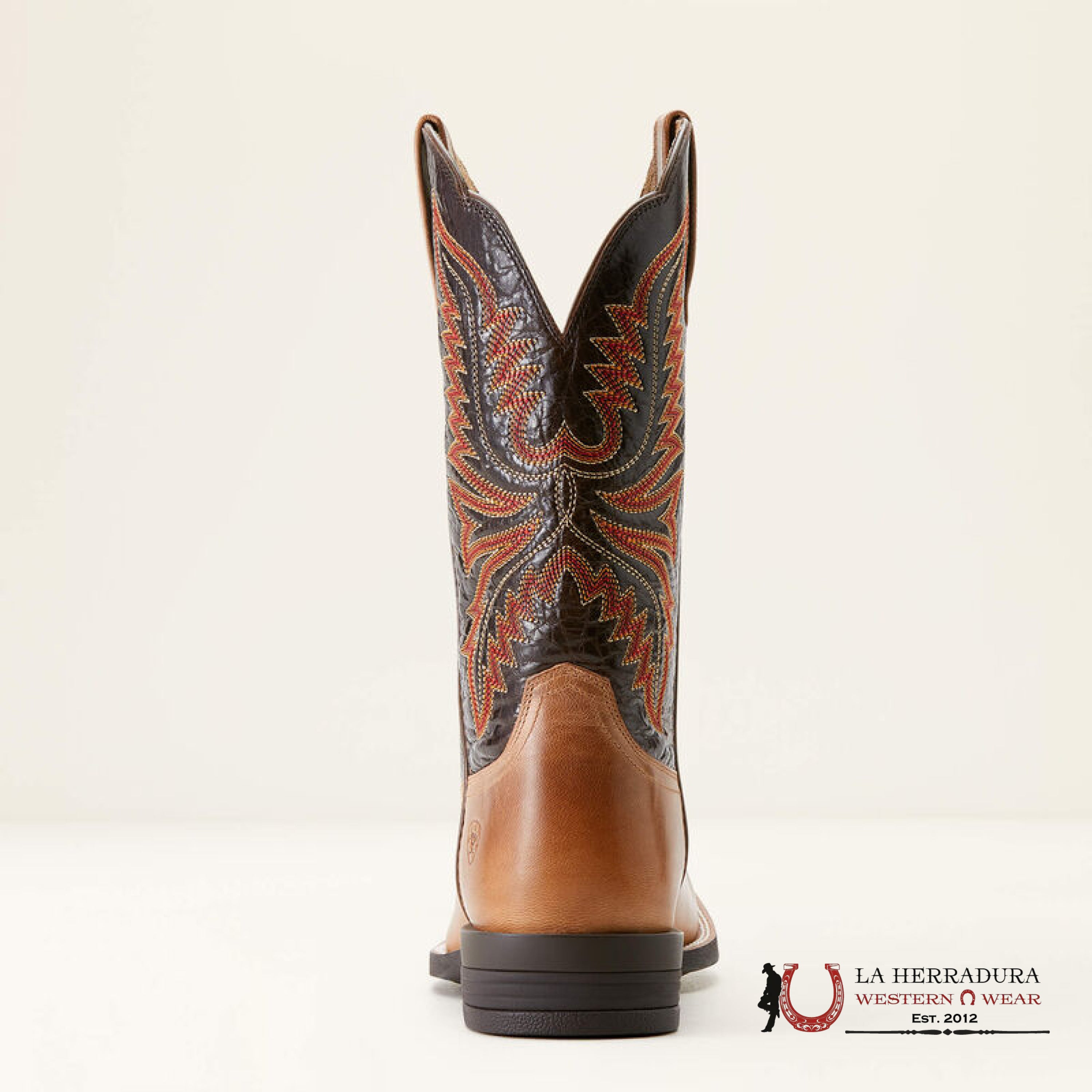 Mens Ariat Brush Creek Cowboy Boot Mesa Tan Under Brown 3579 Botas Hombres