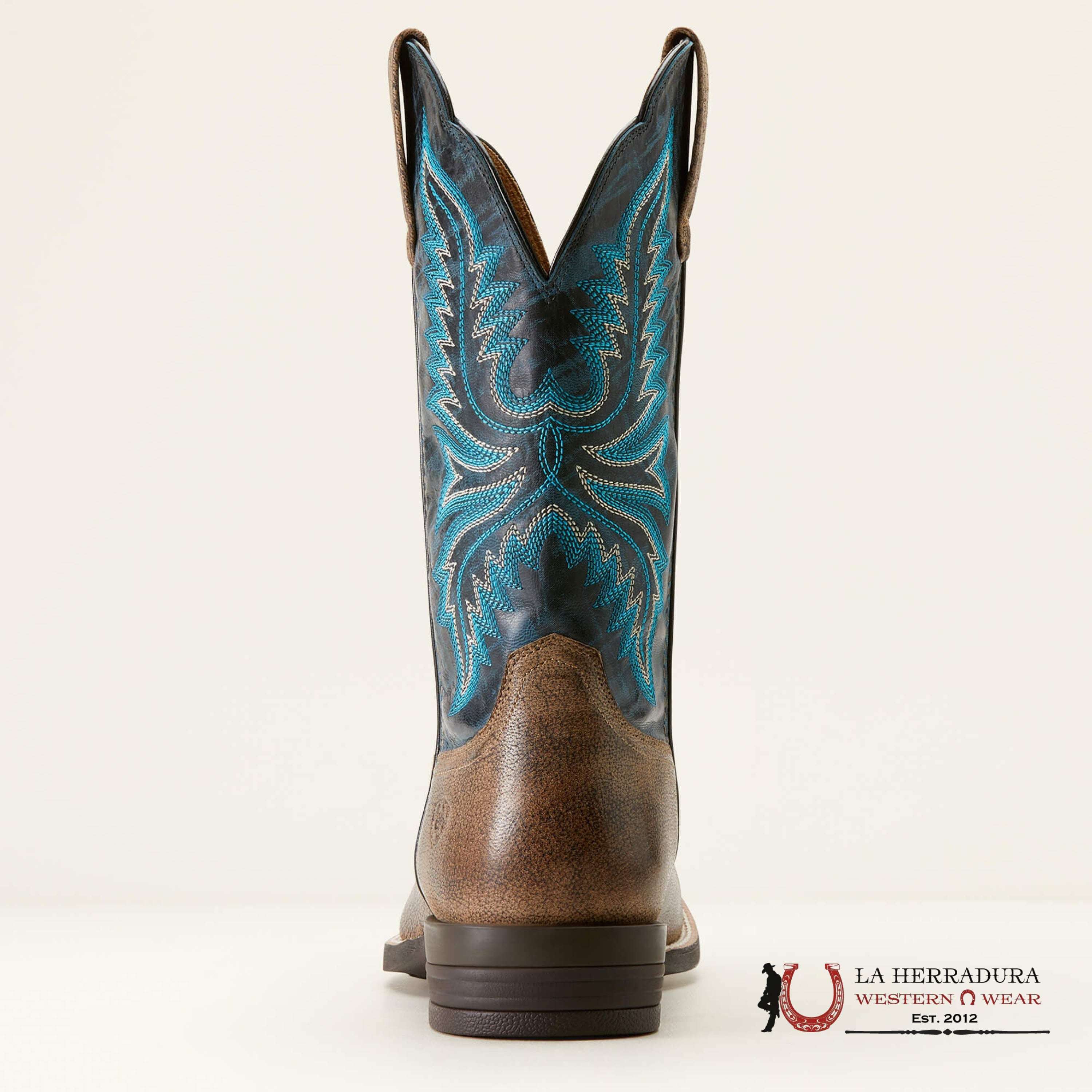 Mens Ariat Brush Creek Stone/Royal Navy Botas Hombres