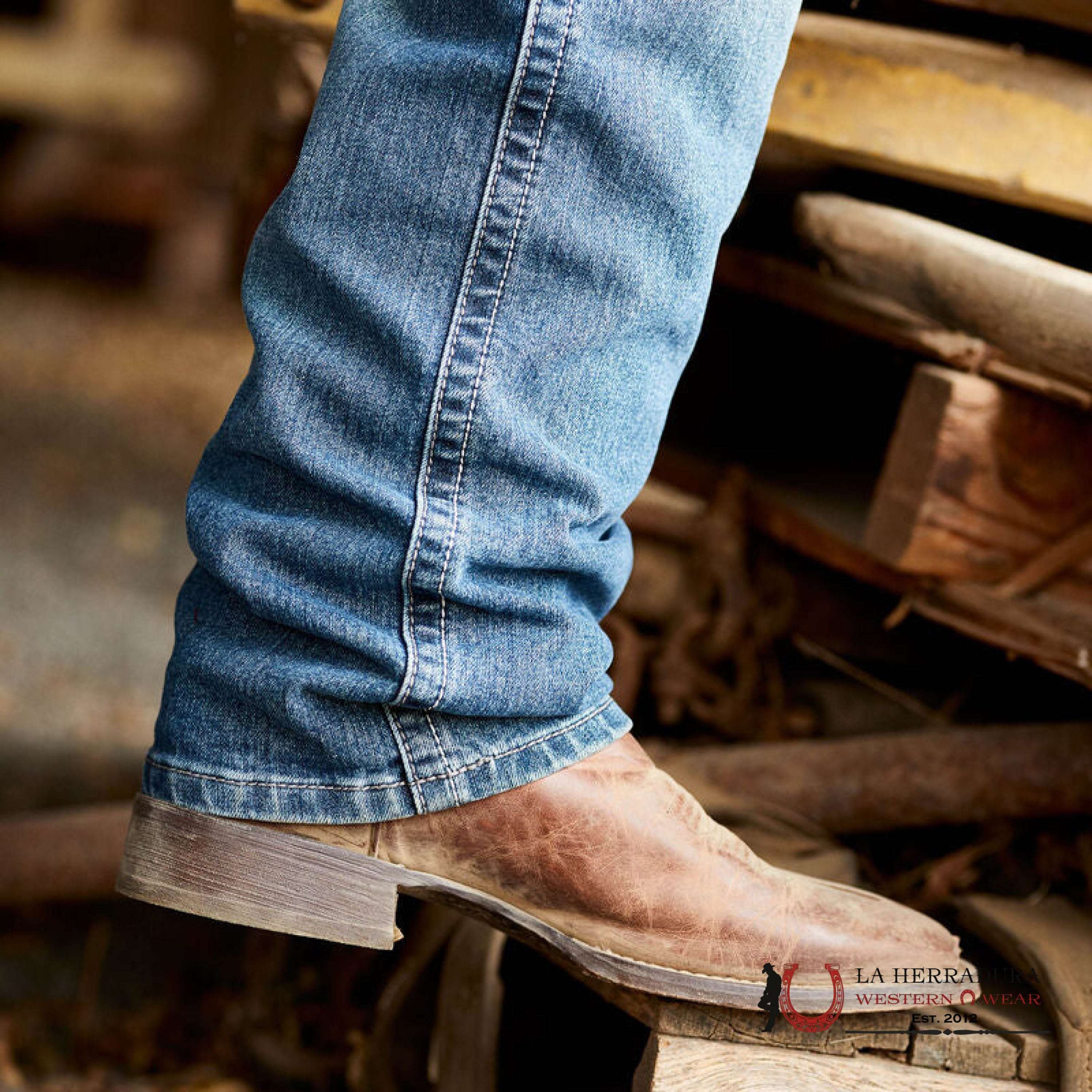 Mens Ariat Circuit Patriot Weathered Tan Botas Hombres