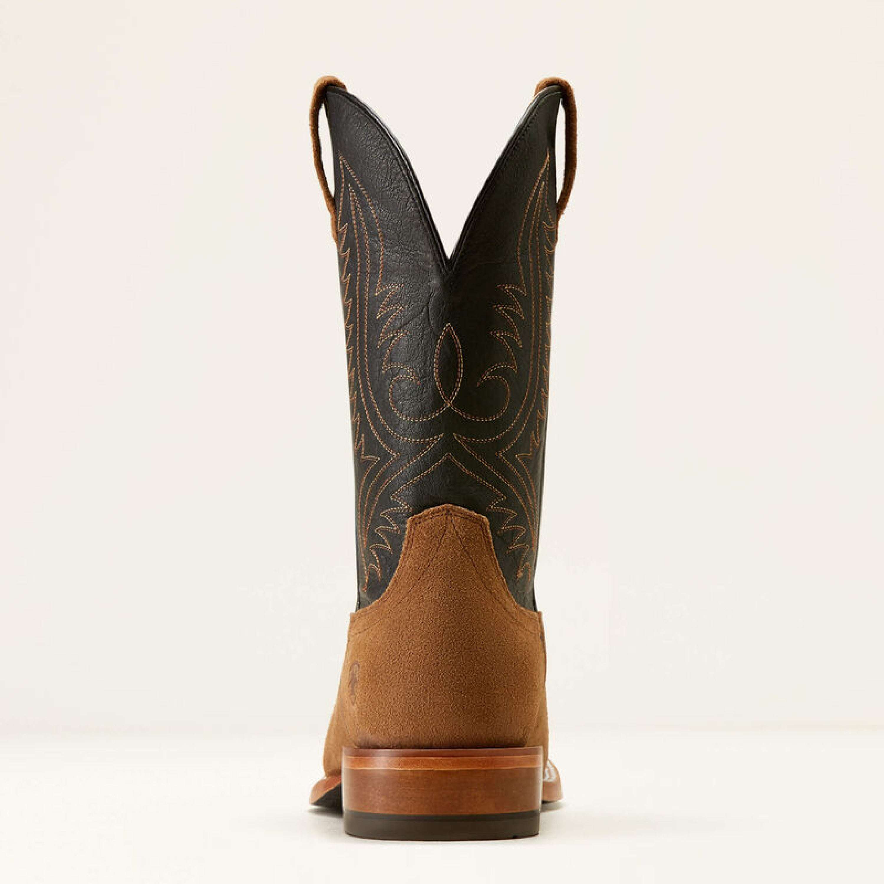 Mens Ariat Circuit Paxton Ranch Brown Suede Bayou Black 0897 Botas Hombres