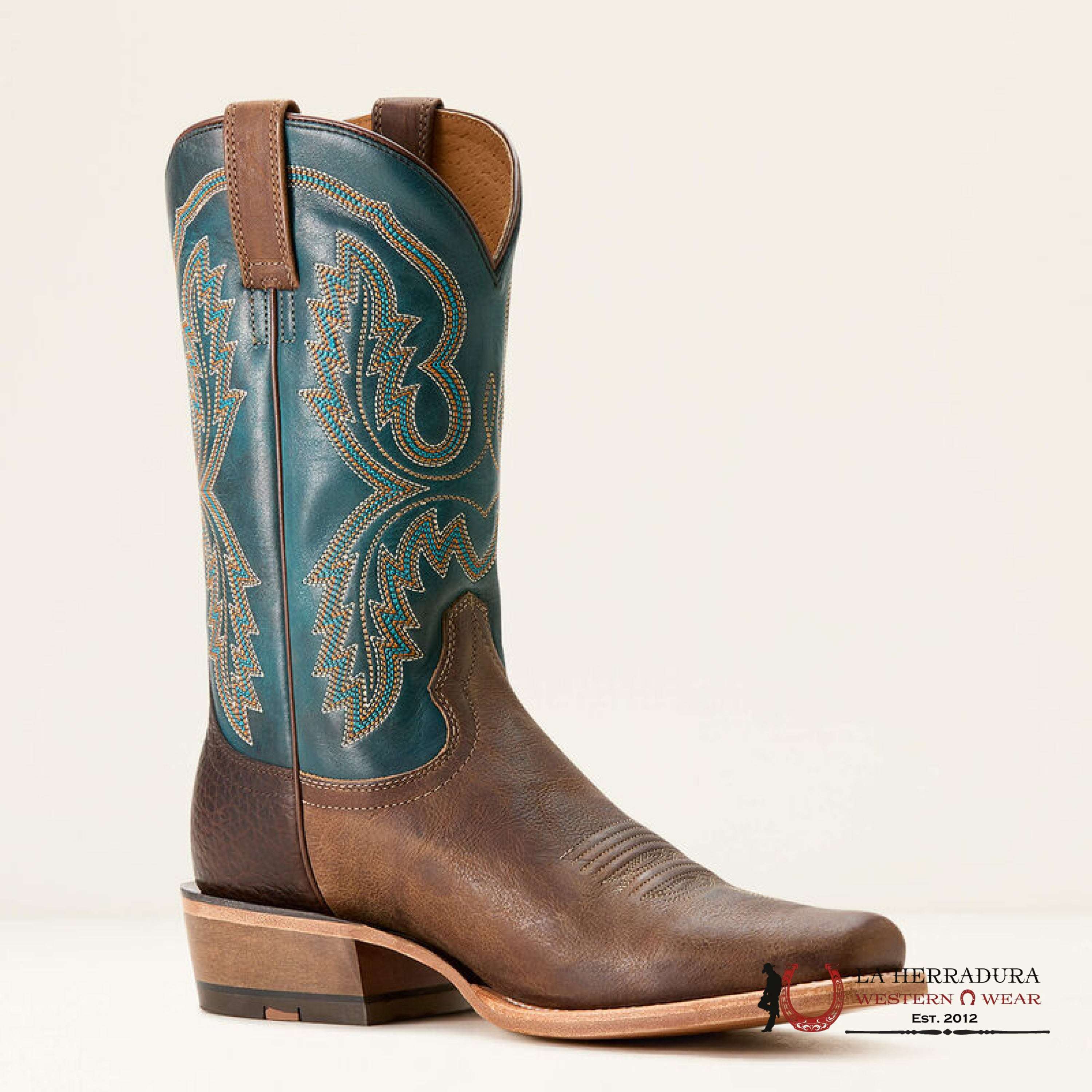 Mens Ariat Futurity Cashout Cowboy Boot Wicker|Pursuit Of Teal 3756 Botas Hombres