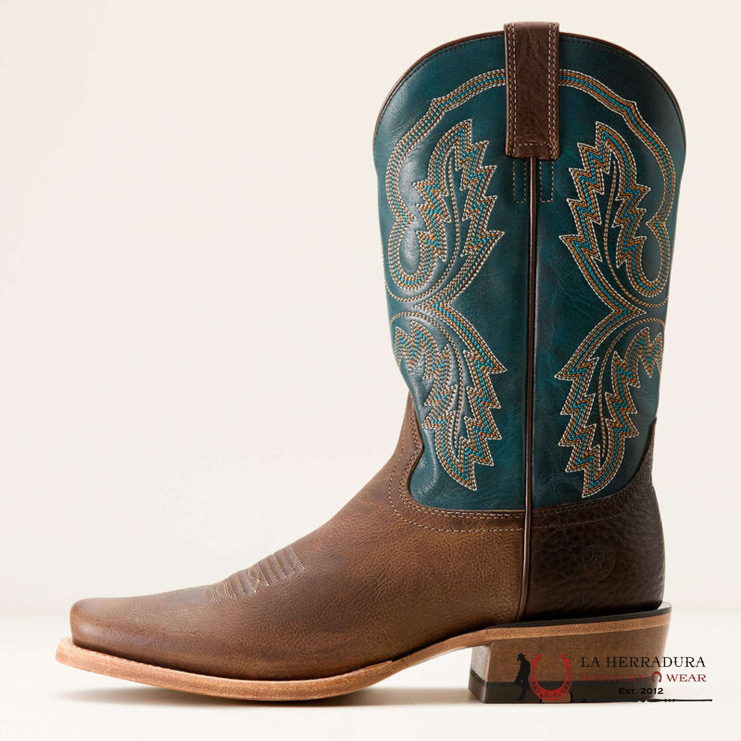 Mens Ariat Futurity Cashout Cowboy Boot Wicker|Pursuit Of Teal 3756 Botas Hombres