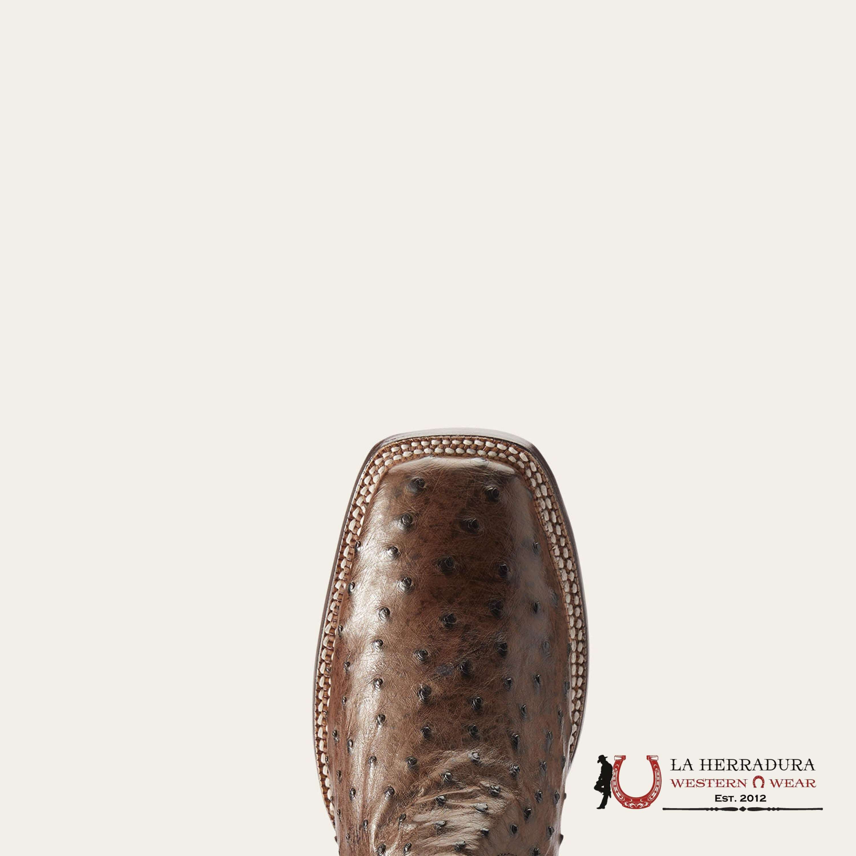 MENS ARIAT GALLUP MOCHA FULL QUILL OSTRICH DUSTED WHEAT - 10034051 BOTAS HOMBRES