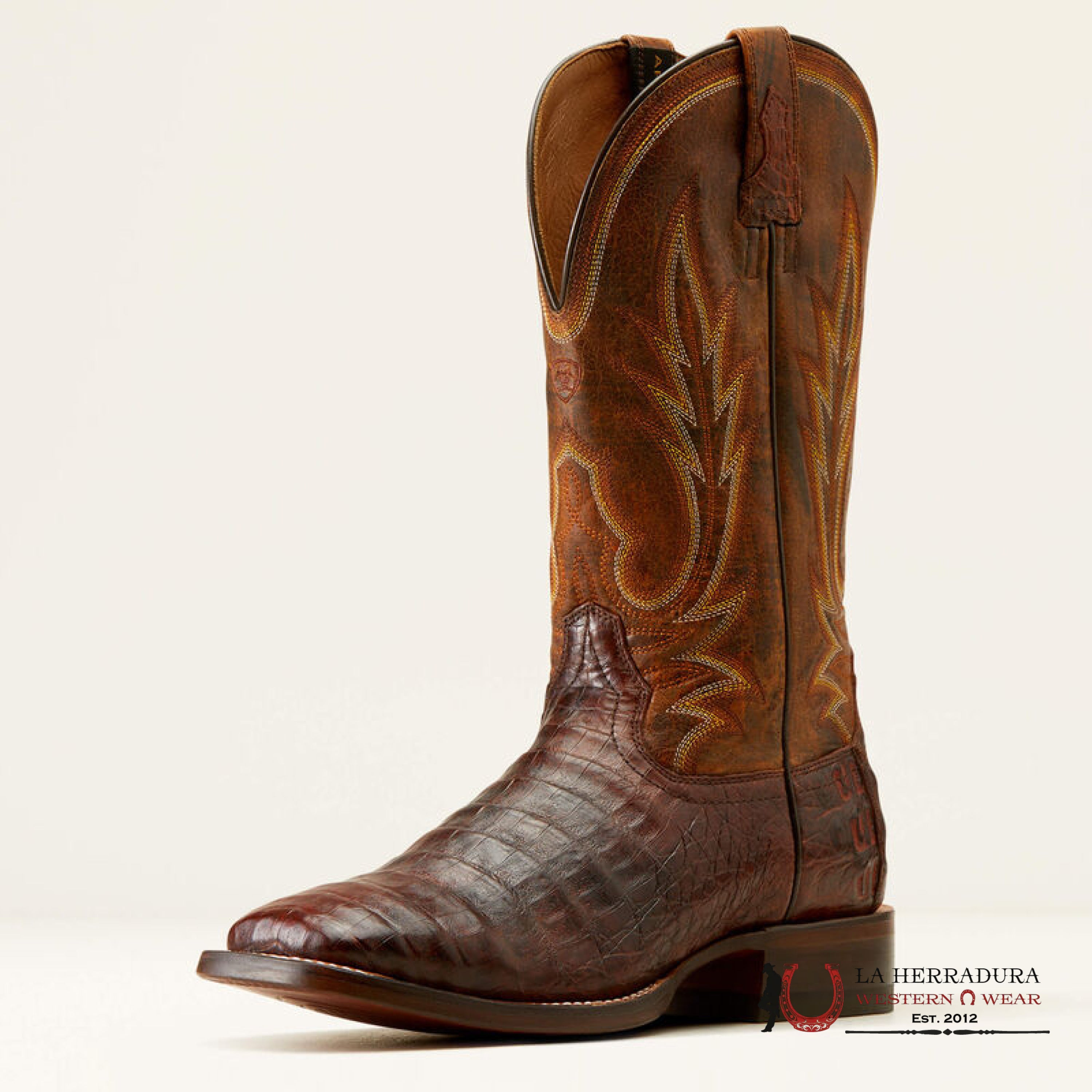 MENS ARIAT GUNSLINGER DARK AMBER CAIMAN BELLY HOTFIRE RUST 10042477 BOTAS HOMBRES