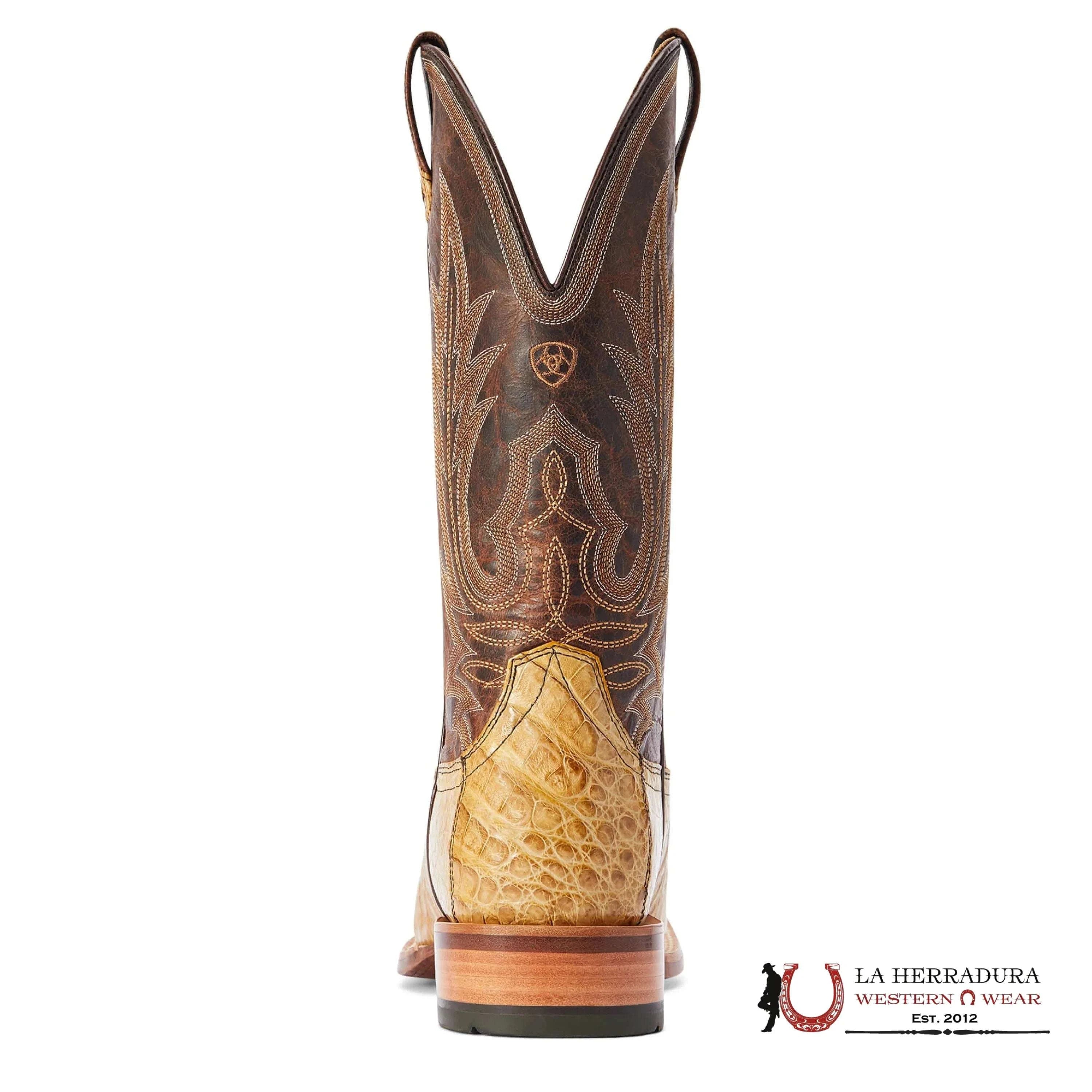 MENS ARIAT GUNSLINGER HONEYCOMB DARK BROWN CAIMAN BELLY-10042476 BOTAS HOMBRES