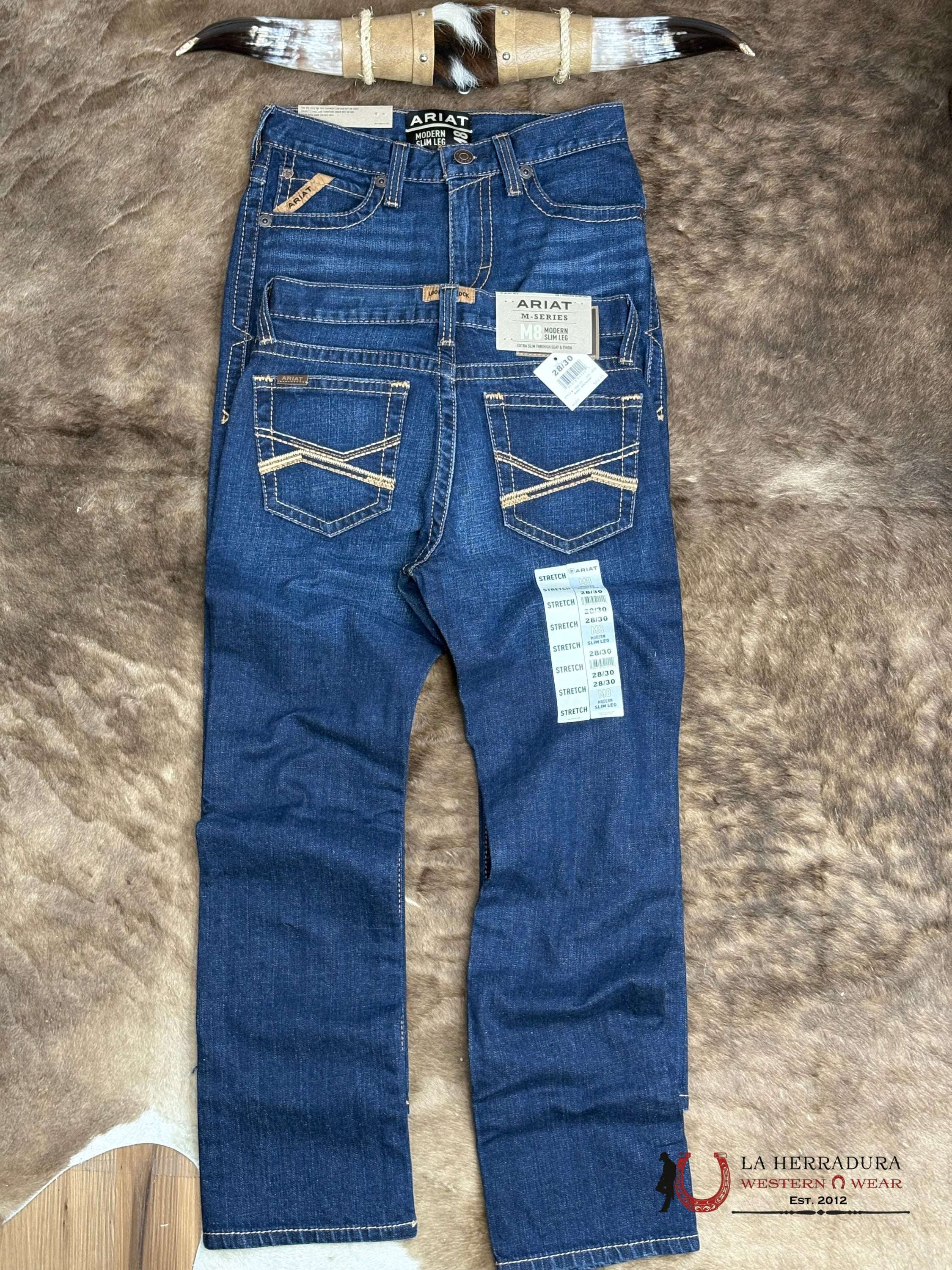 Men’s Ariat M8 Modern Slim Leg Brenham Jeans - 1397 ARIAT JEANS