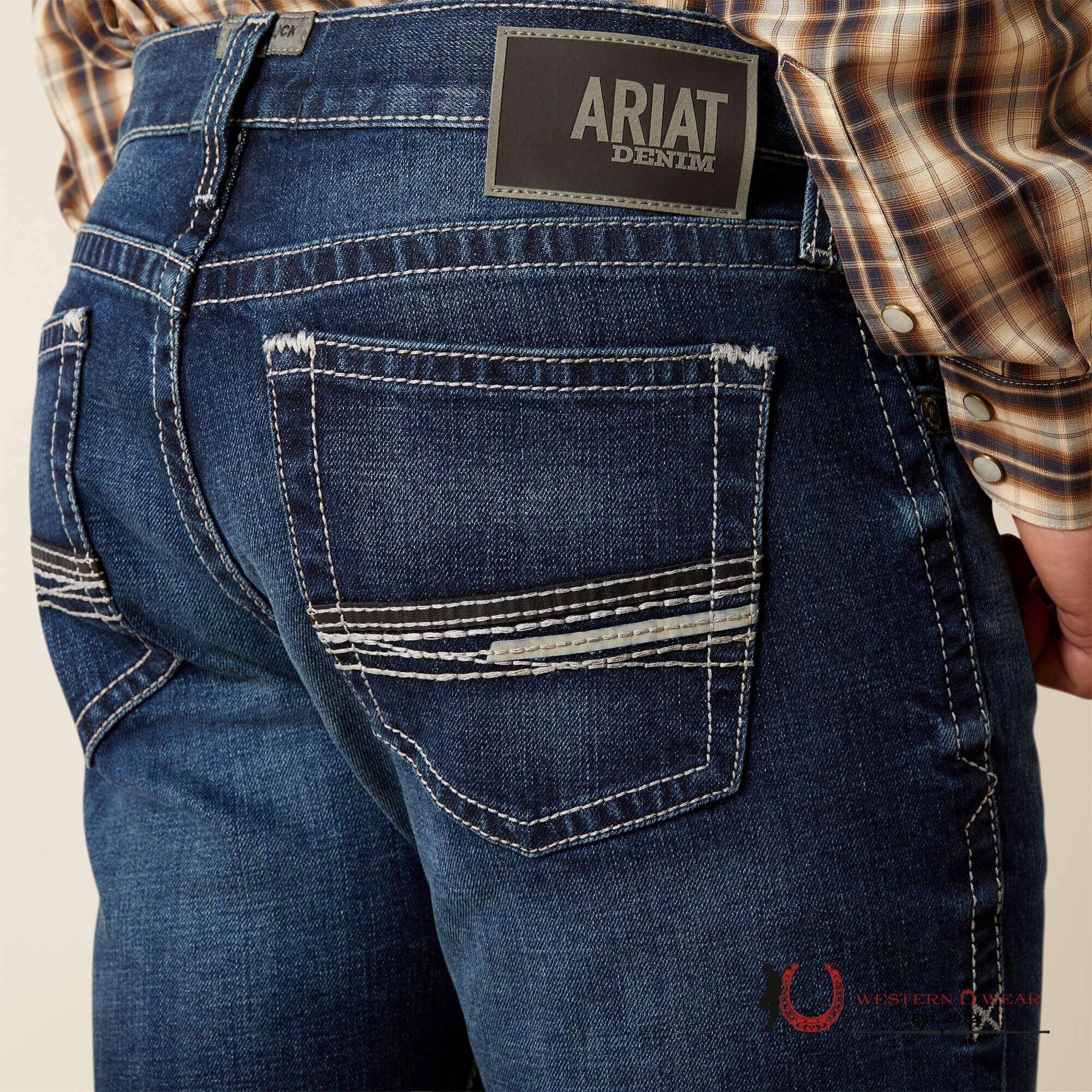 Men’s Ariat M8 SALTON MODERN SLIM LEG BOOT CUT 10061740 ARIAT JEANS