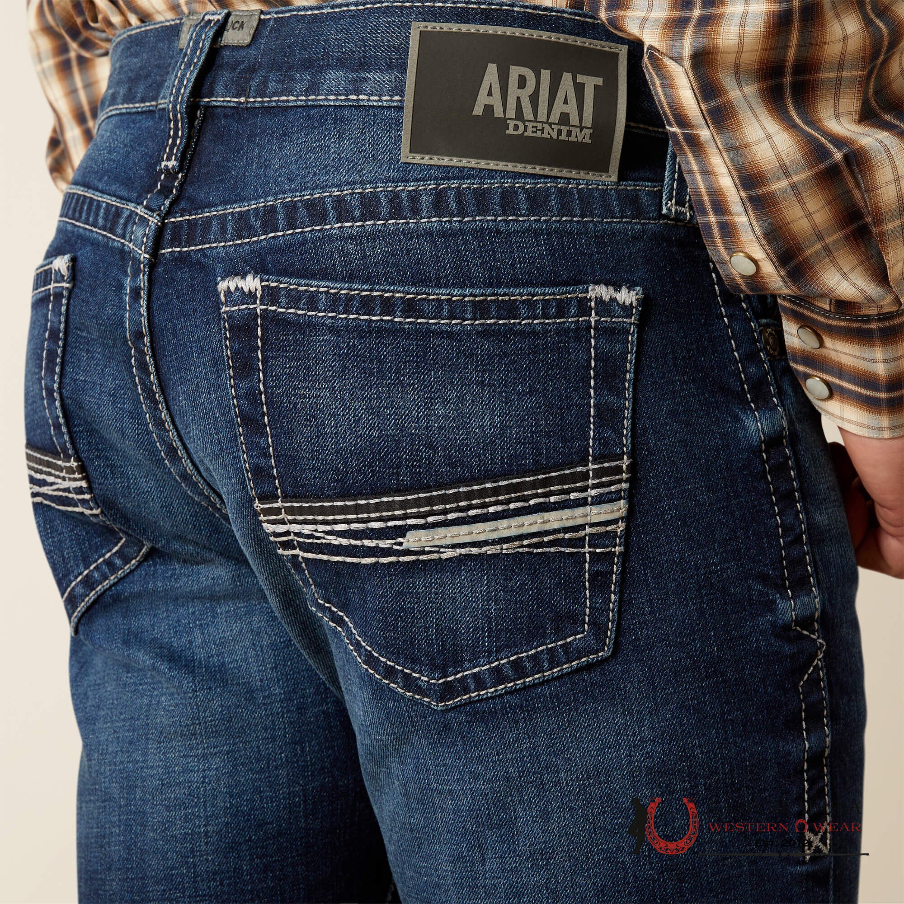 Men’s Ariat M8 SALTON MODERN SLIM LEG BOOT CUT 10061740 ARIAT JEANS