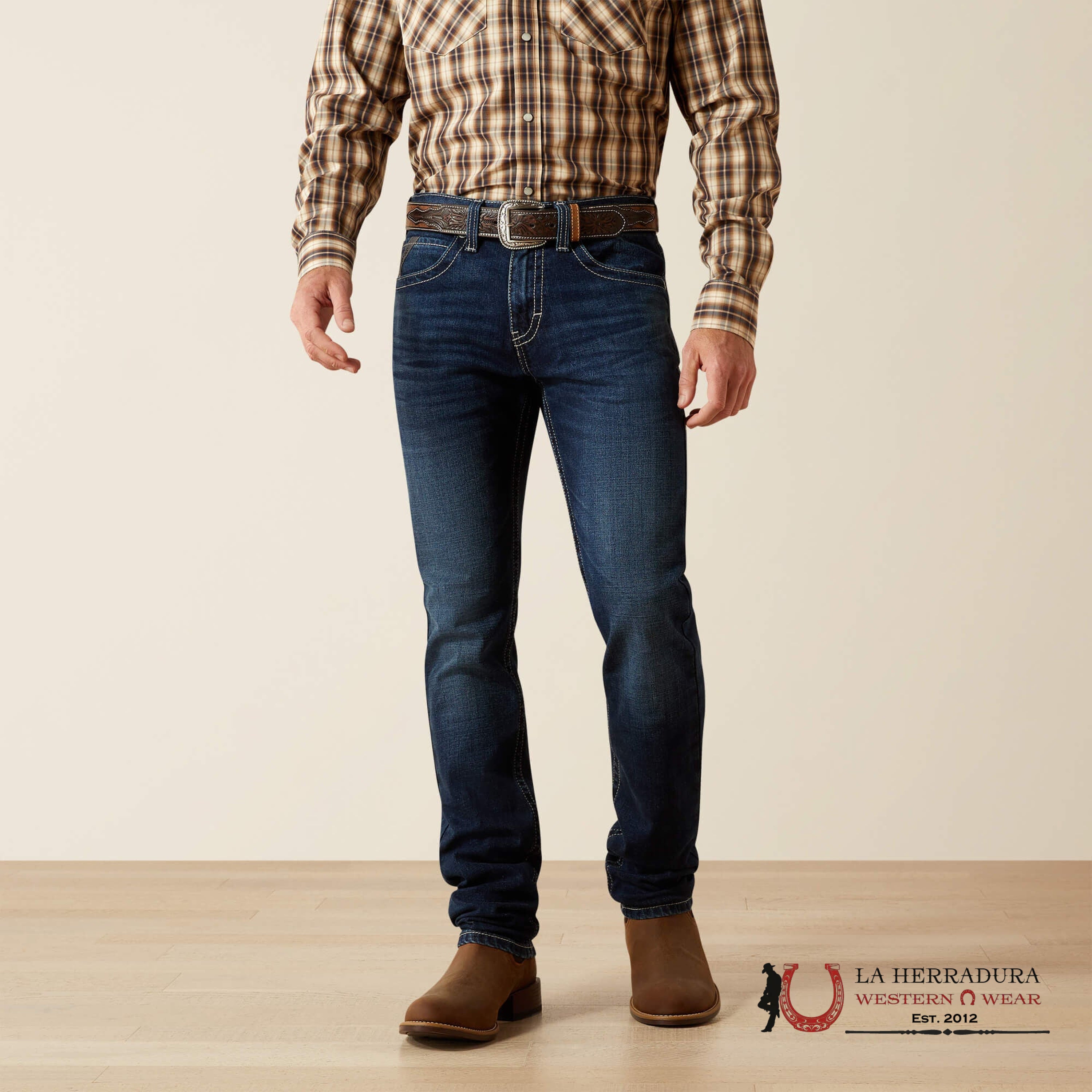 Men’s Ariat M8 SALTON MODERN SLIM LEG BOOT CUT 10061740 ARIAT JEANS