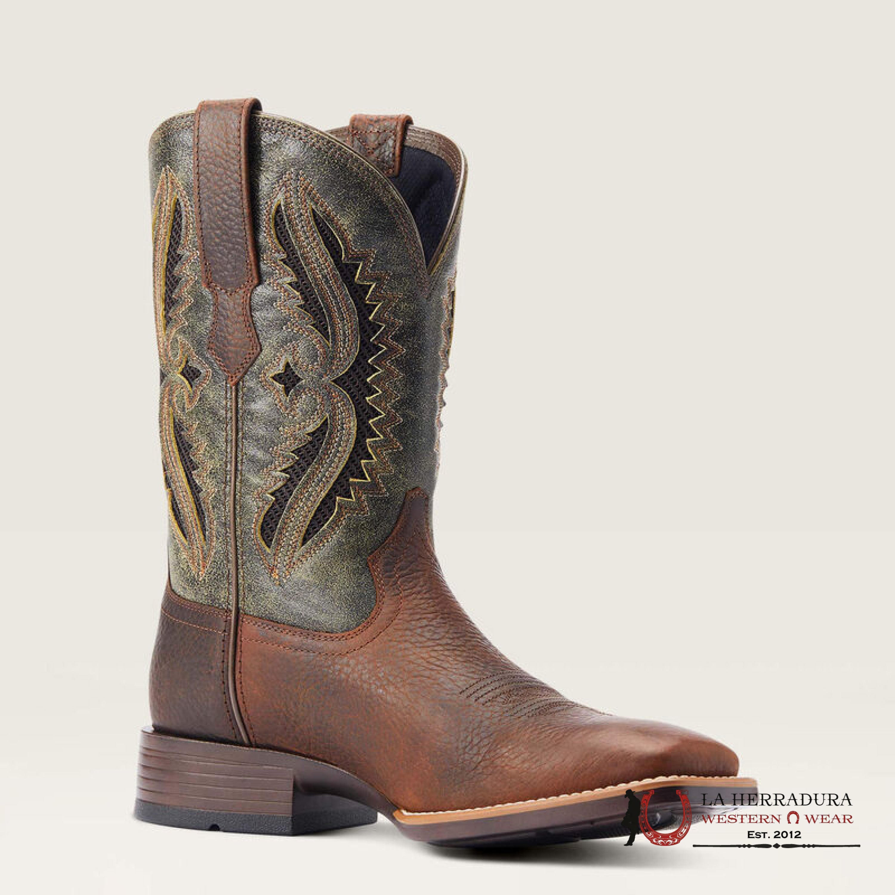 MENS ARIAT ROWDER RUST VENTEK 360 FOREST GREEN 10044478 BOTAS HOMBRES