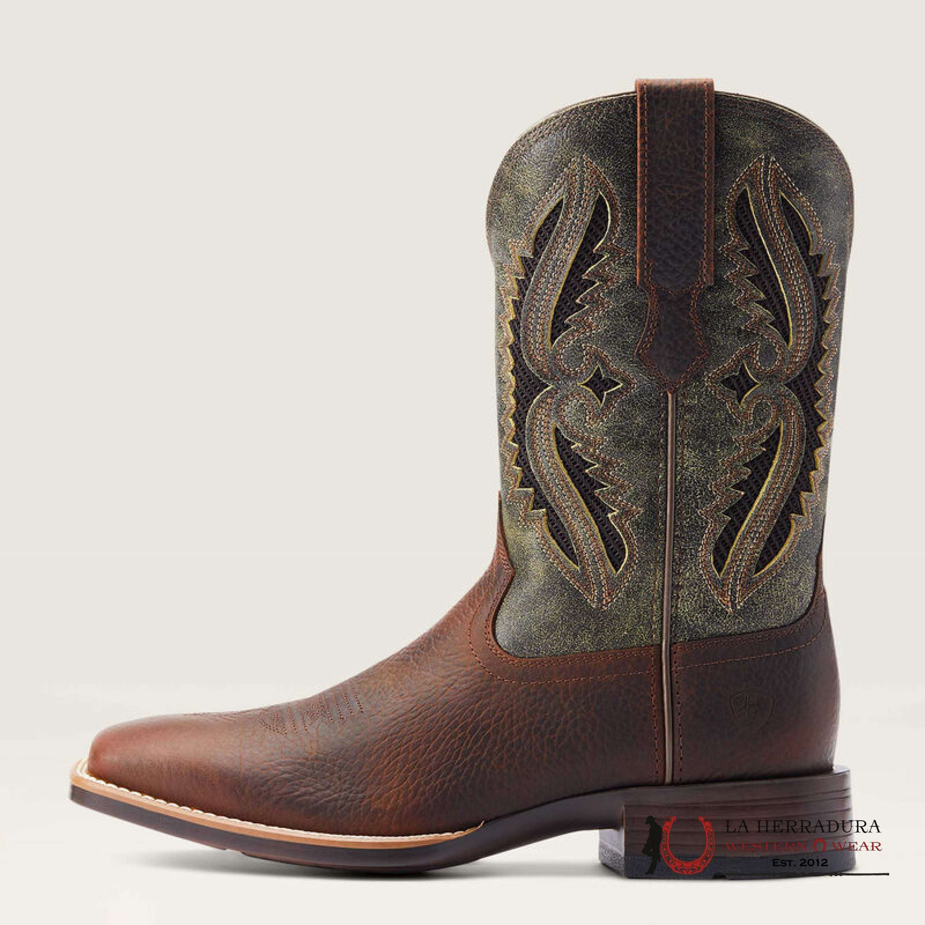 MENS ARIAT ROWDER RUST VENTEK 360 FOREST GREEN 10044478 BOTAS HOMBRES
