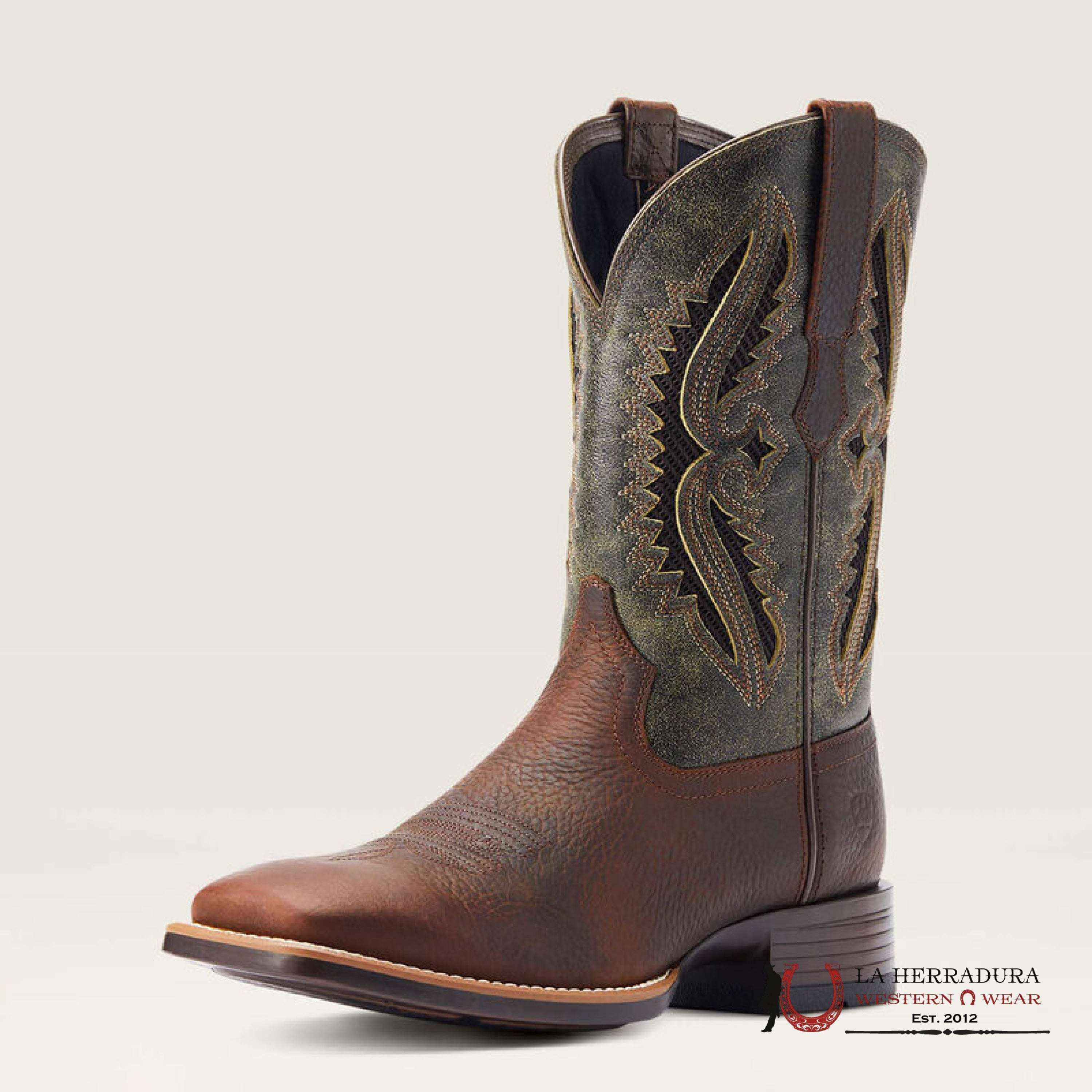 MENS ARIAT ROWDER RUST VENTEK 360 FOREST GREEN 10044478 BOTAS HOMBRES