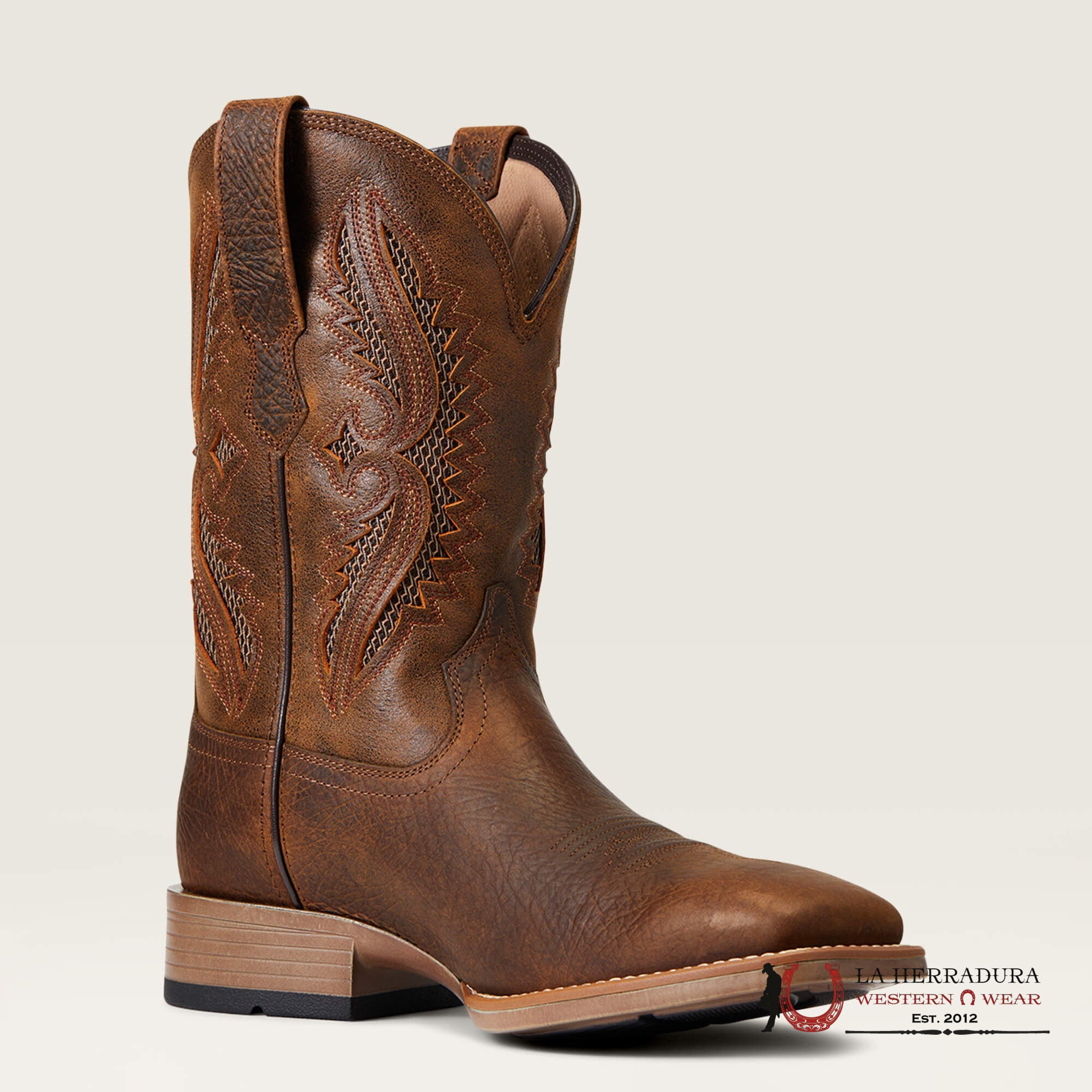 Mens Ariat Rowder Ventek Earth/Mack Brown Botas Hombres
