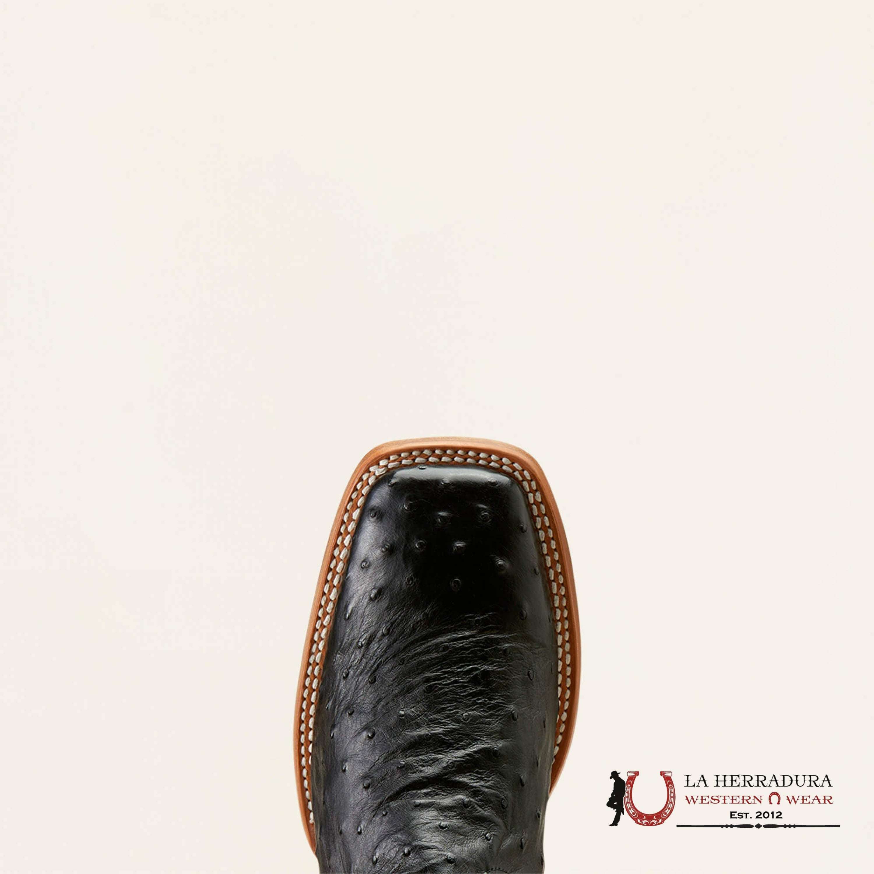 MENS ARIAT SHOWBOAT BLACK FULL QUILL OSTRICH 10047084 BOTAS HOMBRES