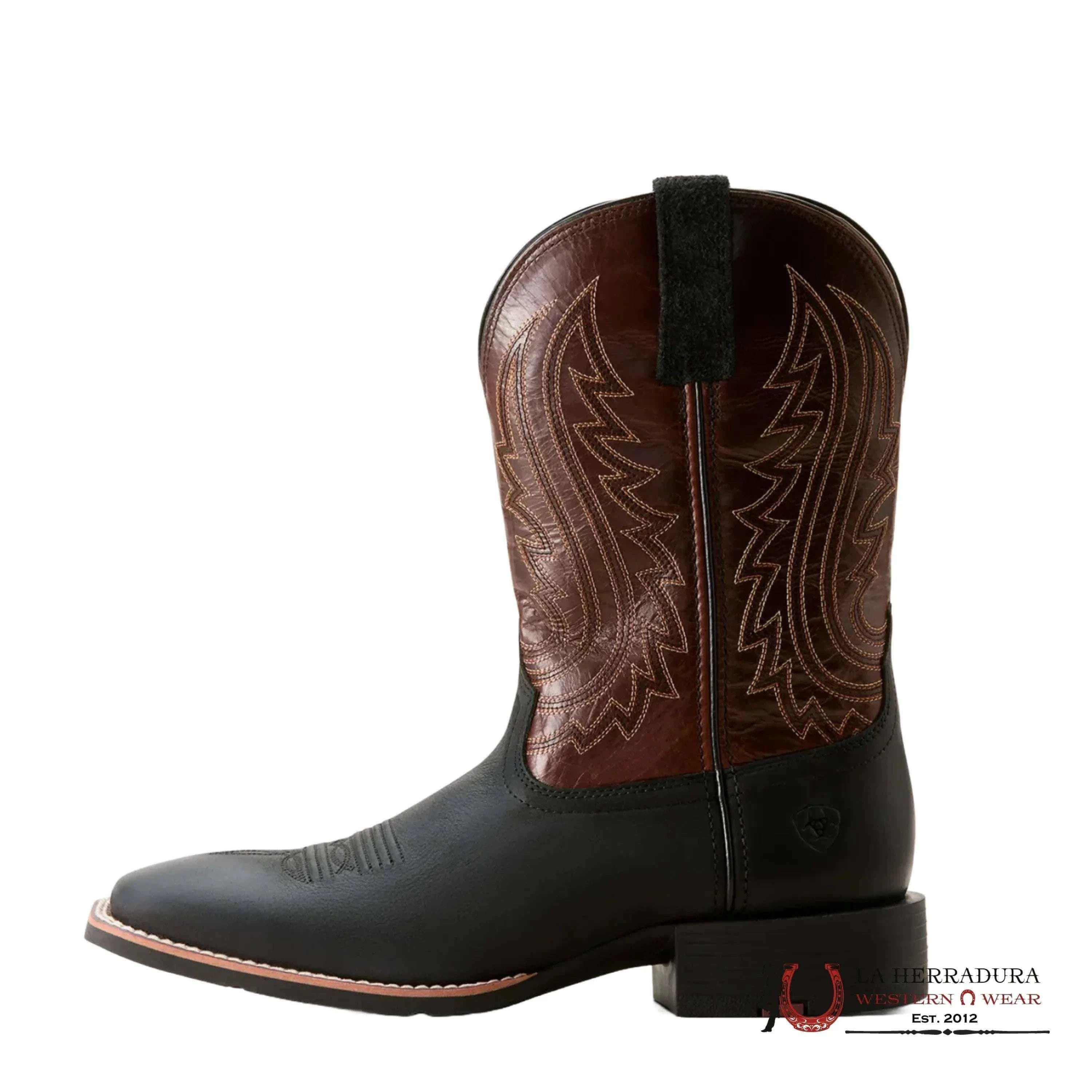 Mens Ariat Sport Big Country Basic Black/ Mahogany- 3629 Botas Hombres
