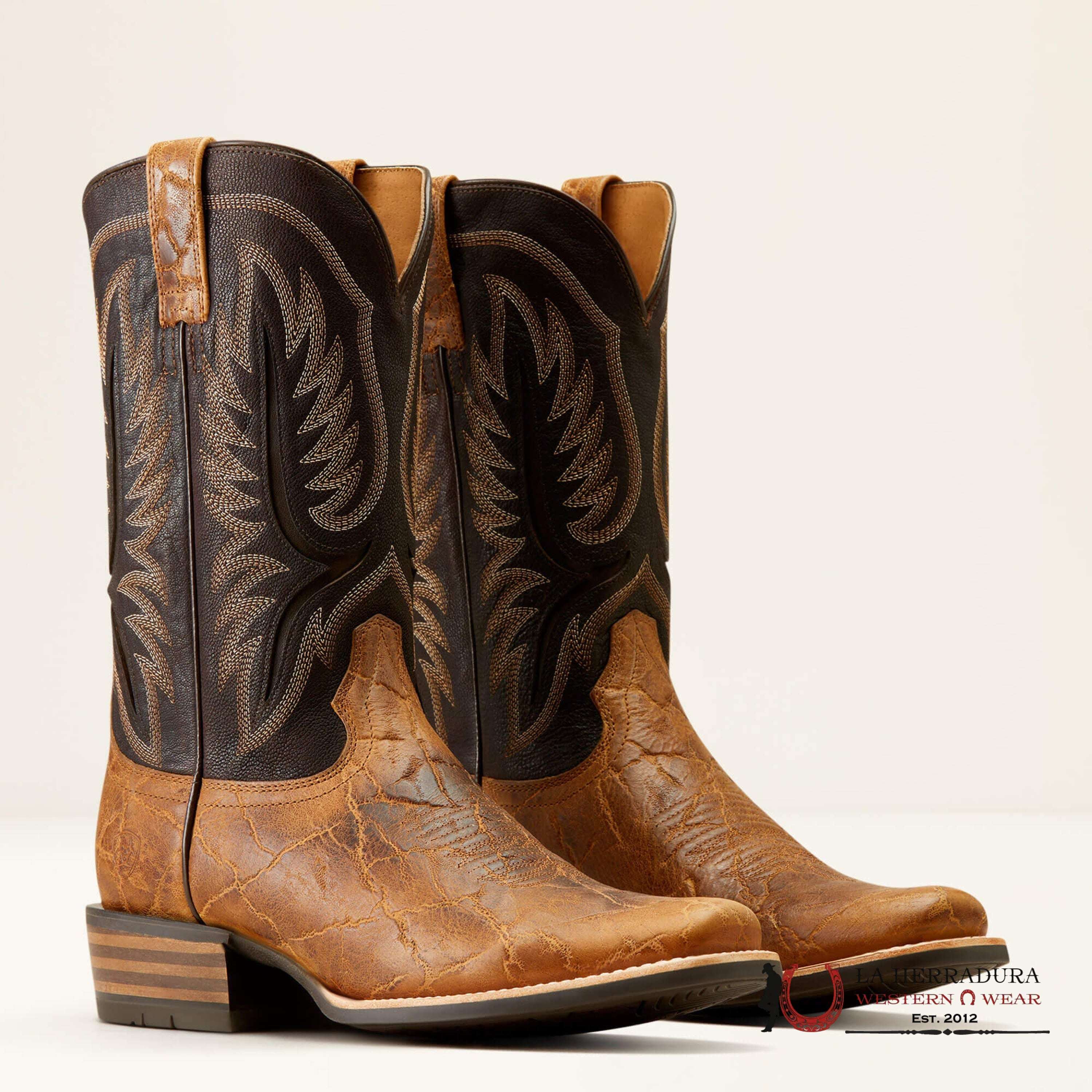 Mens Ariat Stadtler Smoked Tan/Aging Barrel Botas Hombres