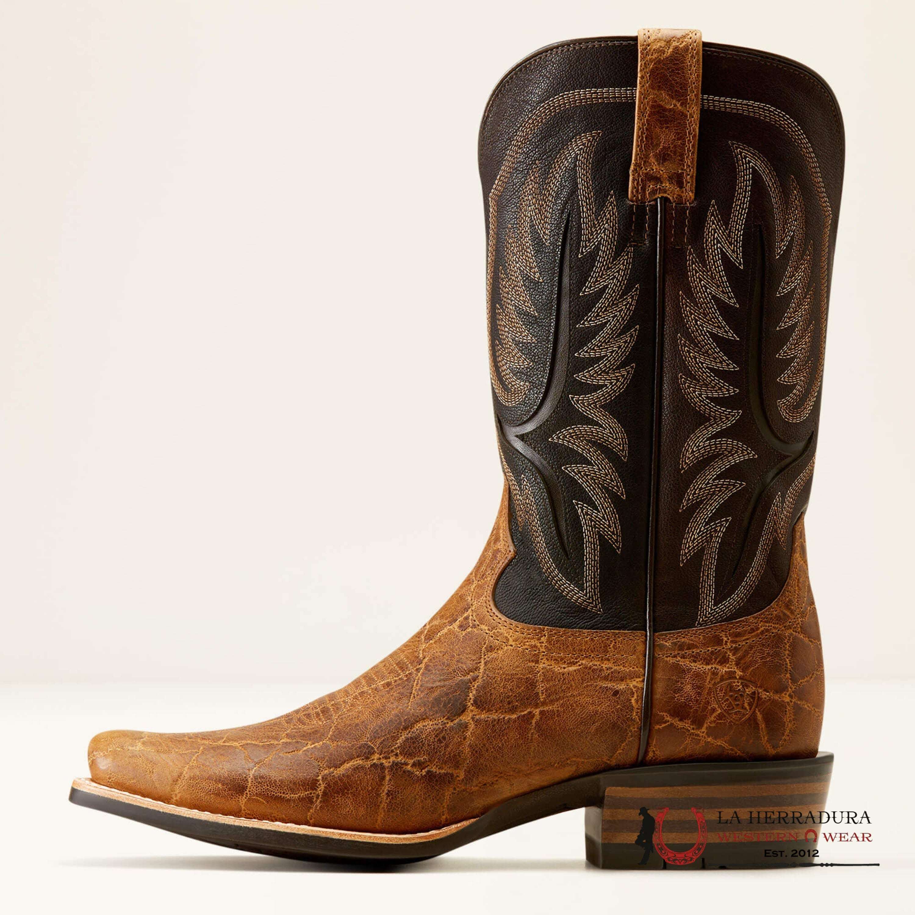 Mens Ariat Stadtler Smoked Tan/Aging Barrel Botas Hombres
