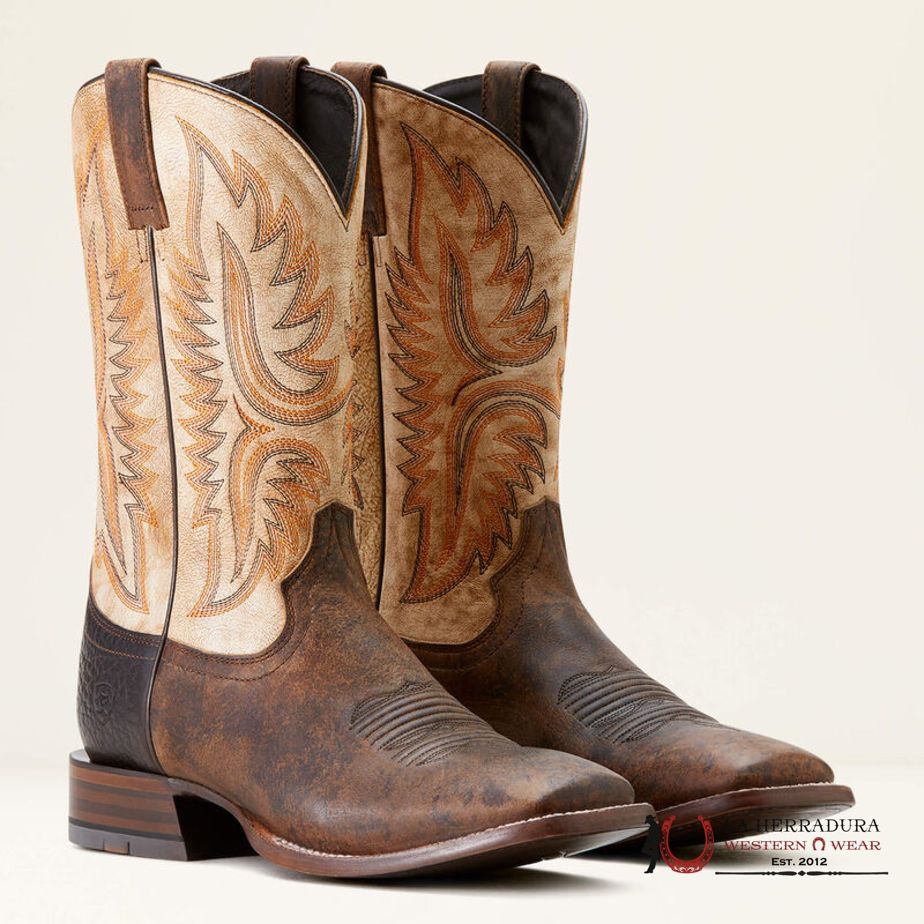 Mens Ariat Tanglewood Cowboy Boot Maple Warm Stone 3582 Botas Hombres