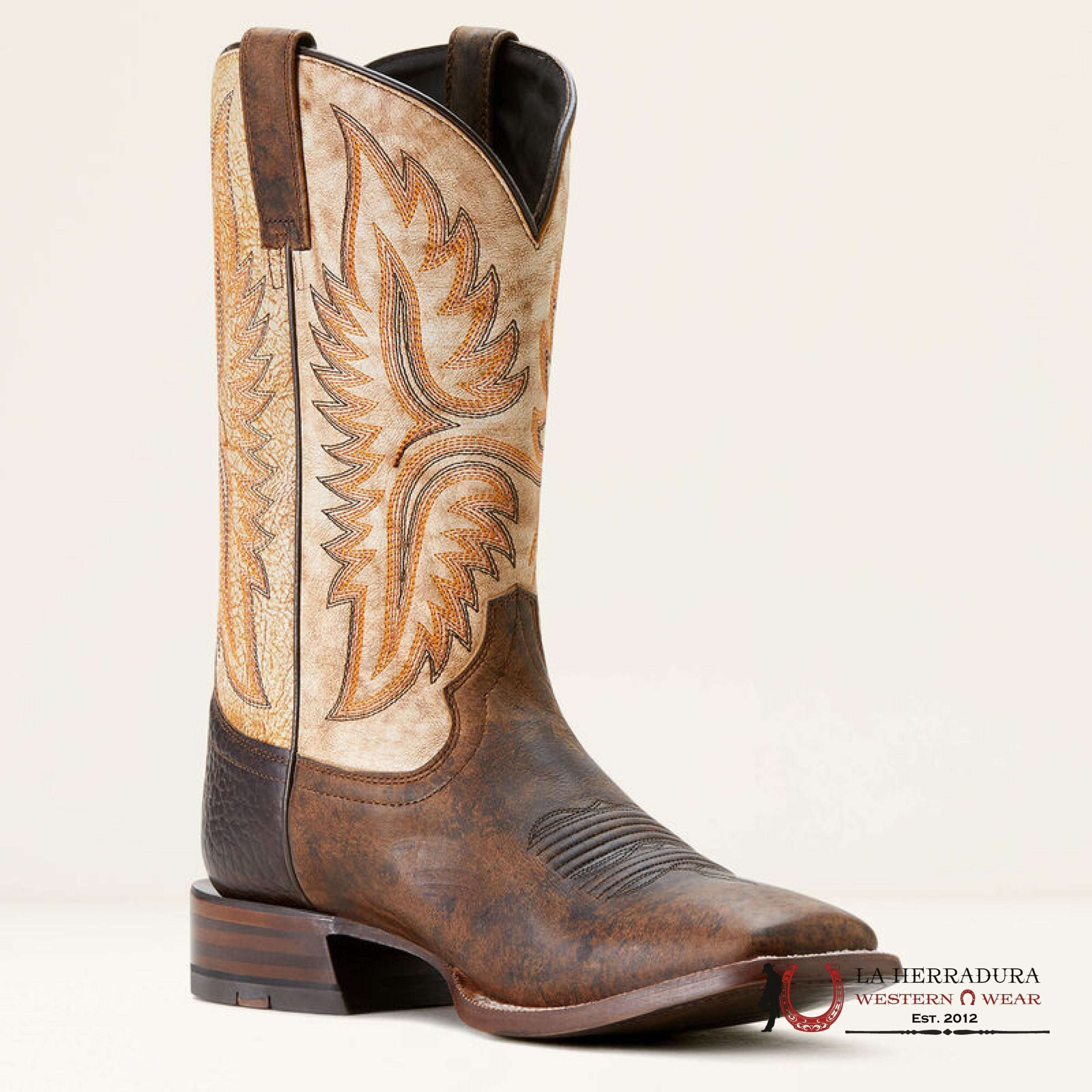Mens Ariat Tanglewood Cowboy Boot Maple Warm Stone 3582 Botas Hombres