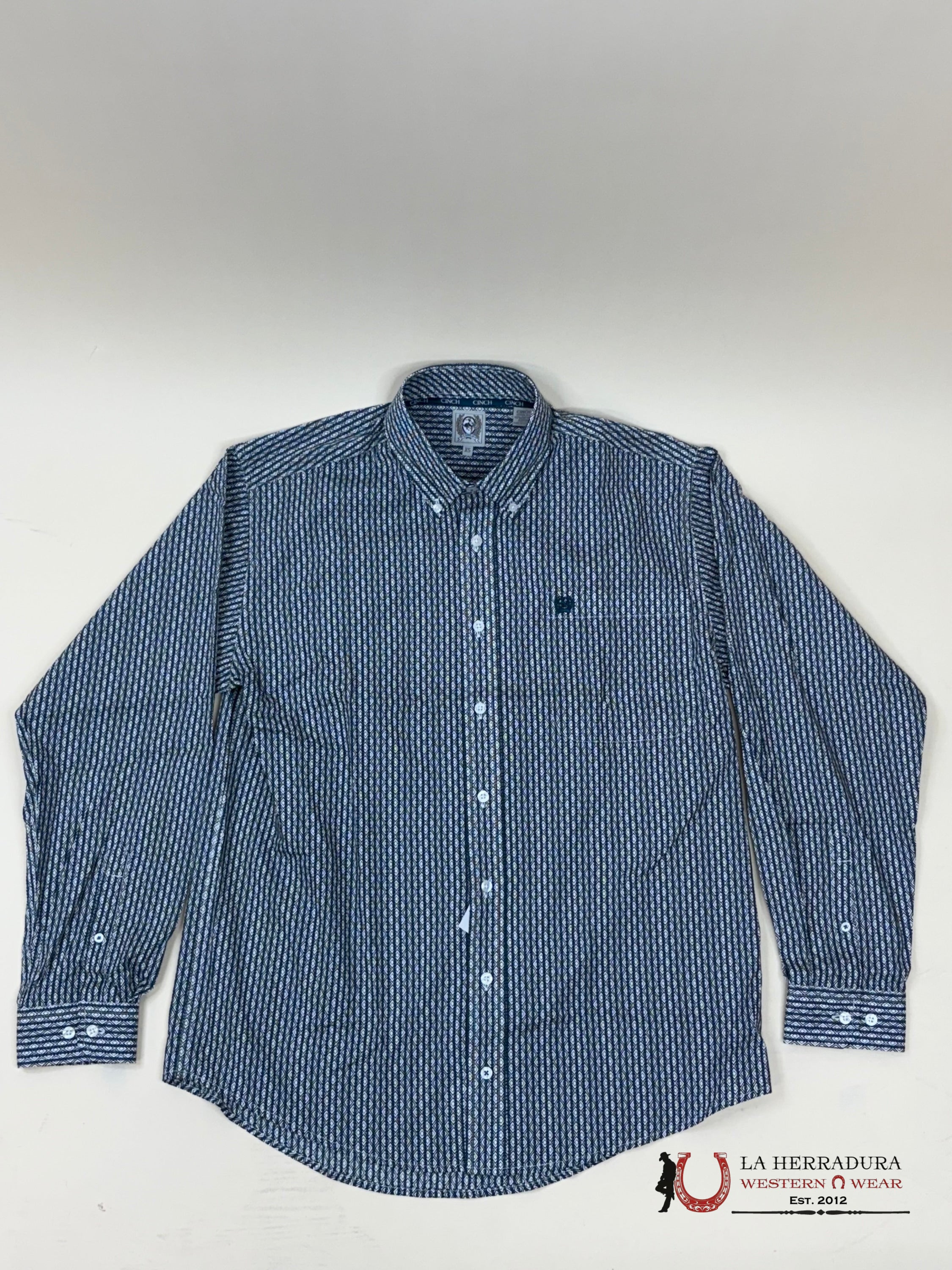 Men’s Blue Western Style Longsleeve Shirt Mtw1105867 Ropa Hombres