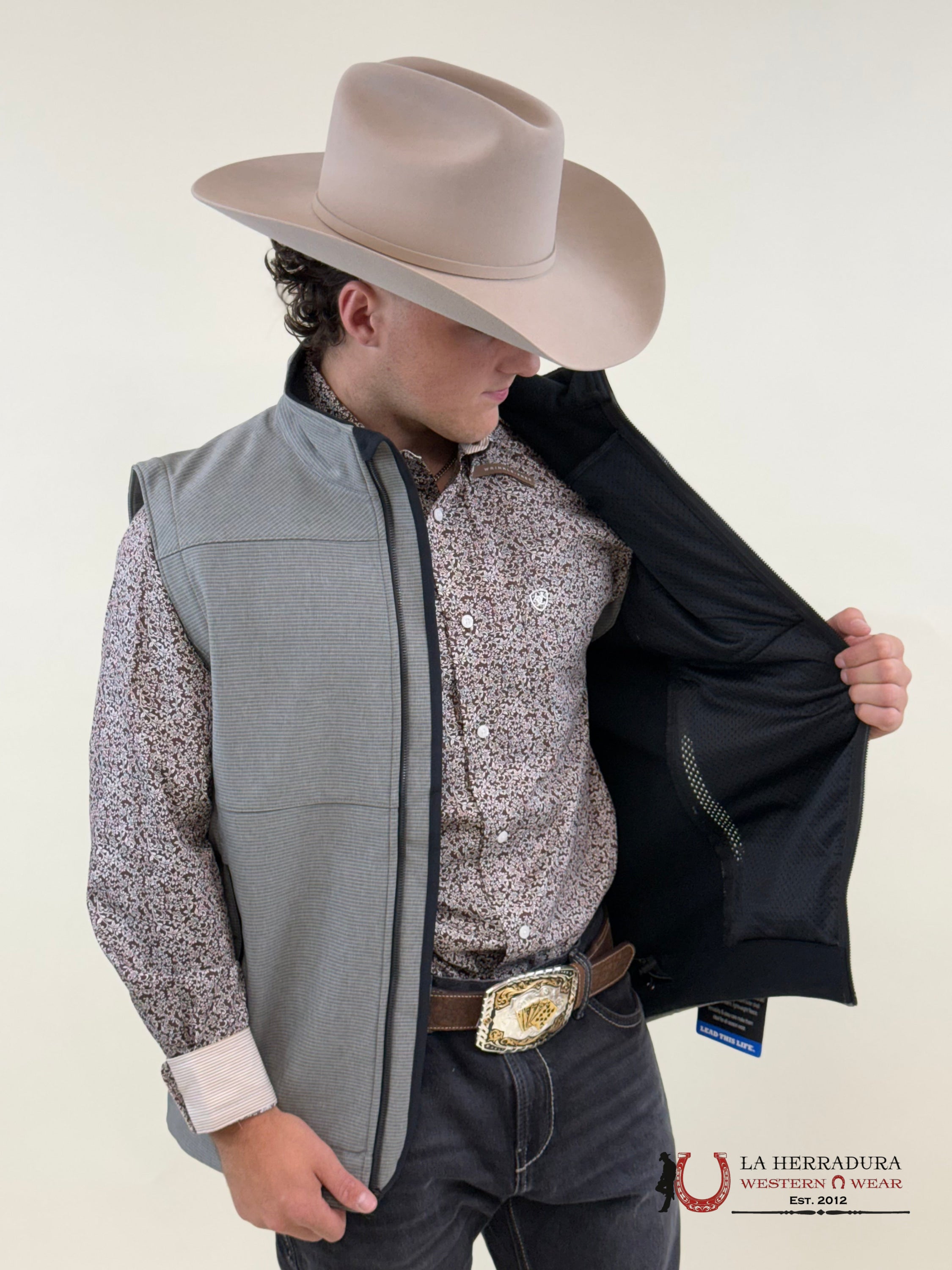 Mens Cinch Bonded Vest Gray Ropa Hombres