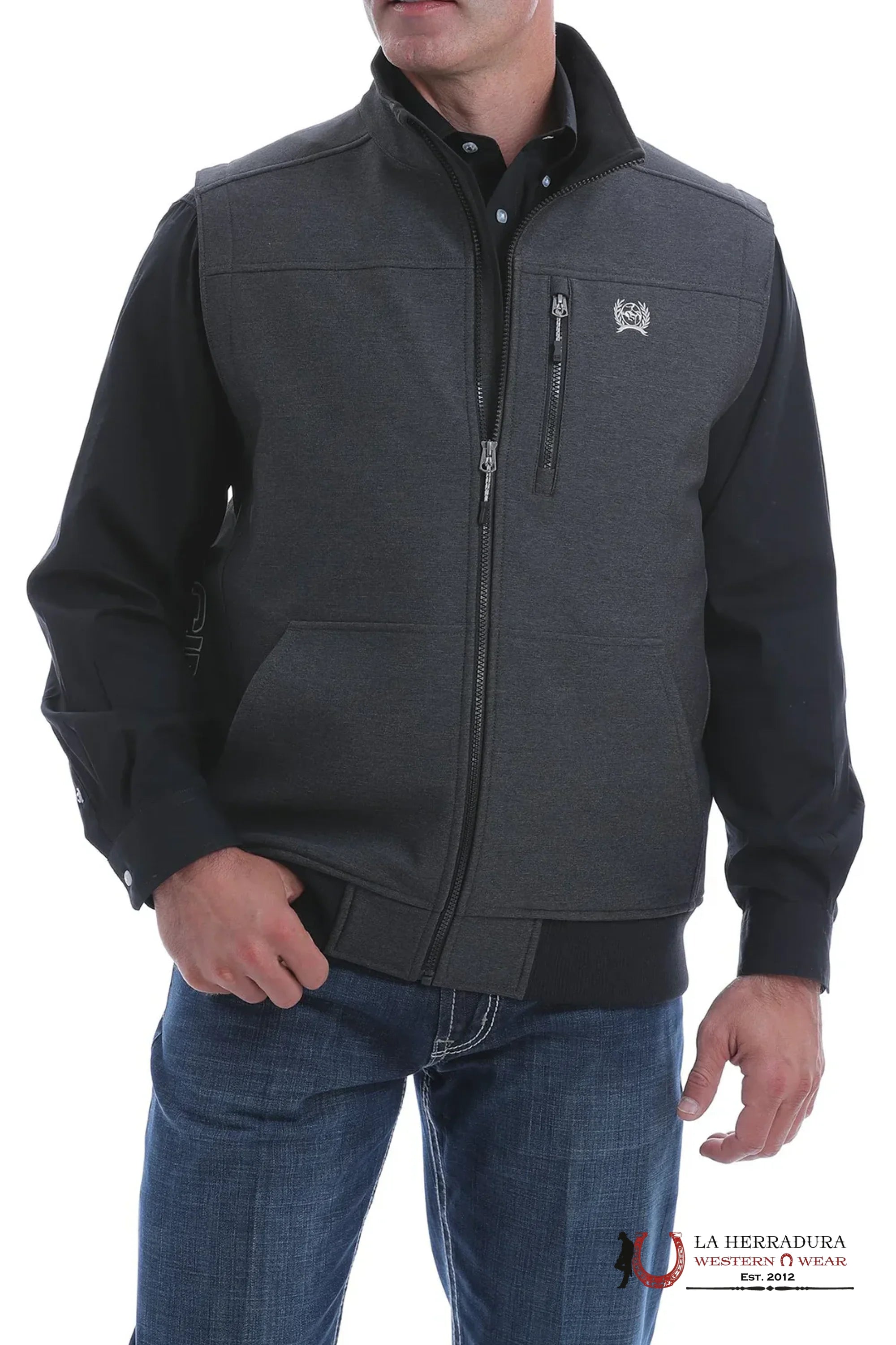 MEN’S CINCH CONCEALED CARRY VEST GRAY MWV1546001 ROPA HOMBRES