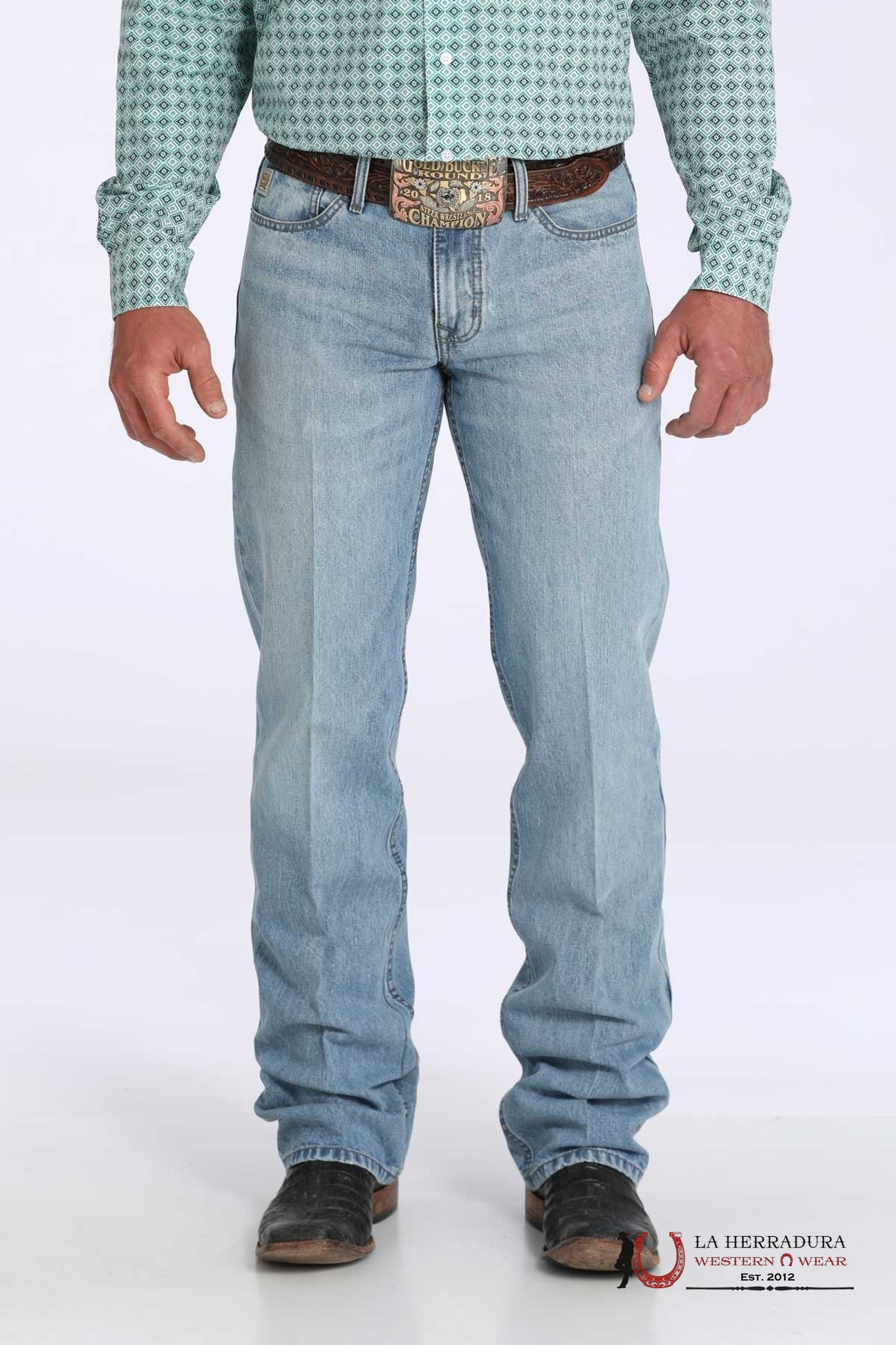 MENS CINCH JEAN GRANT RELAXED FIT LIGTH STONE MB31137001 ROPA HOMBRES