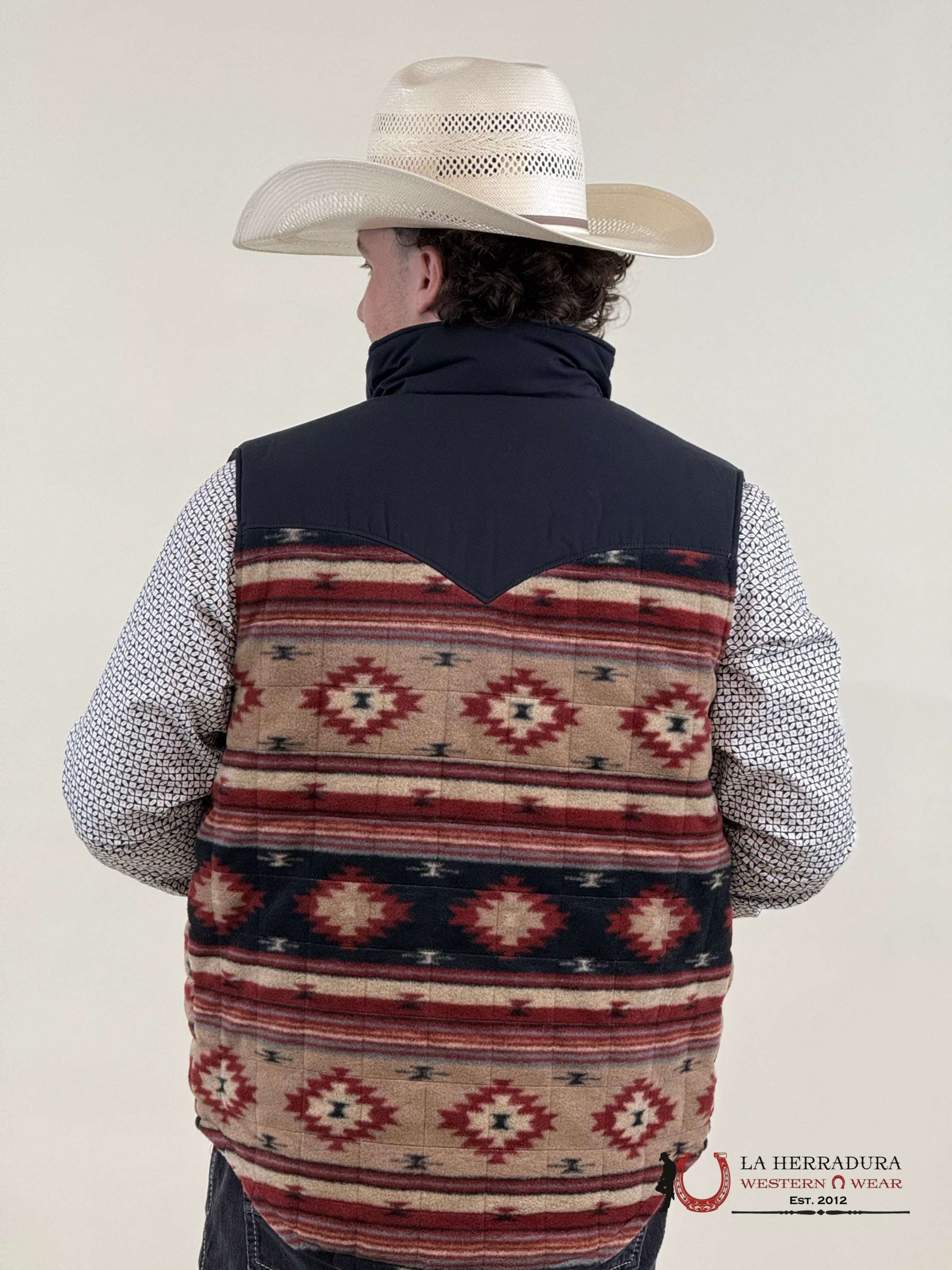 Mens Cinch Reversible Quilted Vest- Khaki/ Navy Ropa Hombres