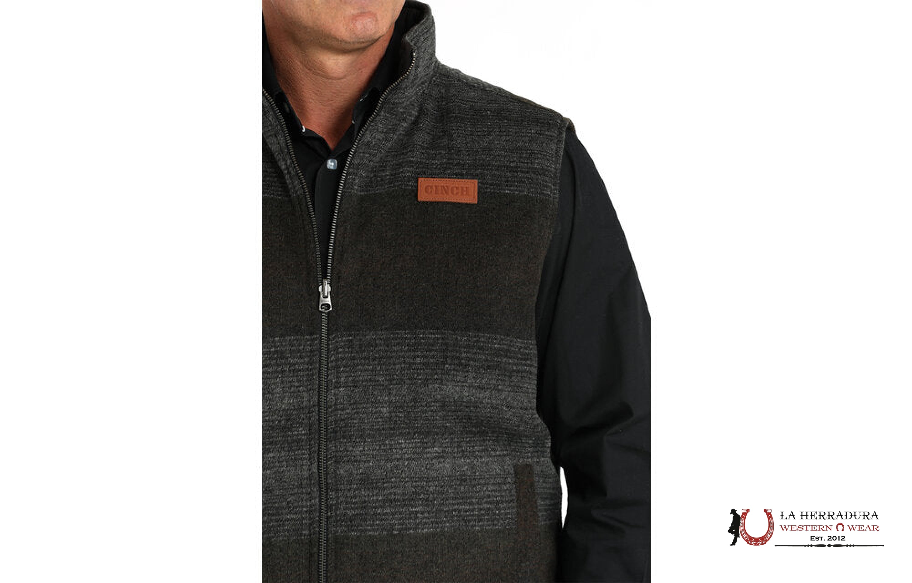 Mens Cinch Reversible Vest Charcoal And Brown Ropa Hombres