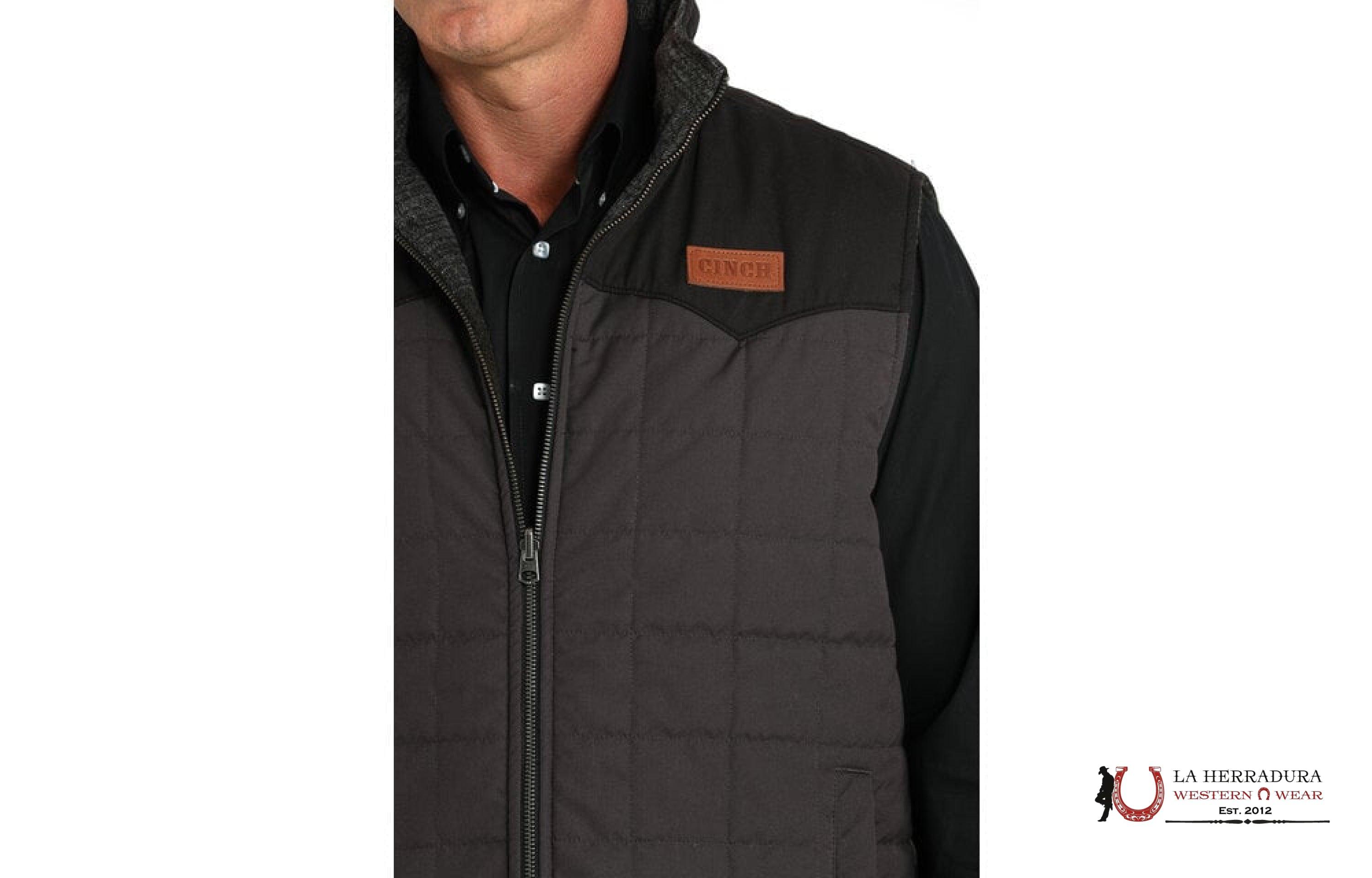 Mens Cinch Reversible Vest Charcoal And Brown Ropa Hombres