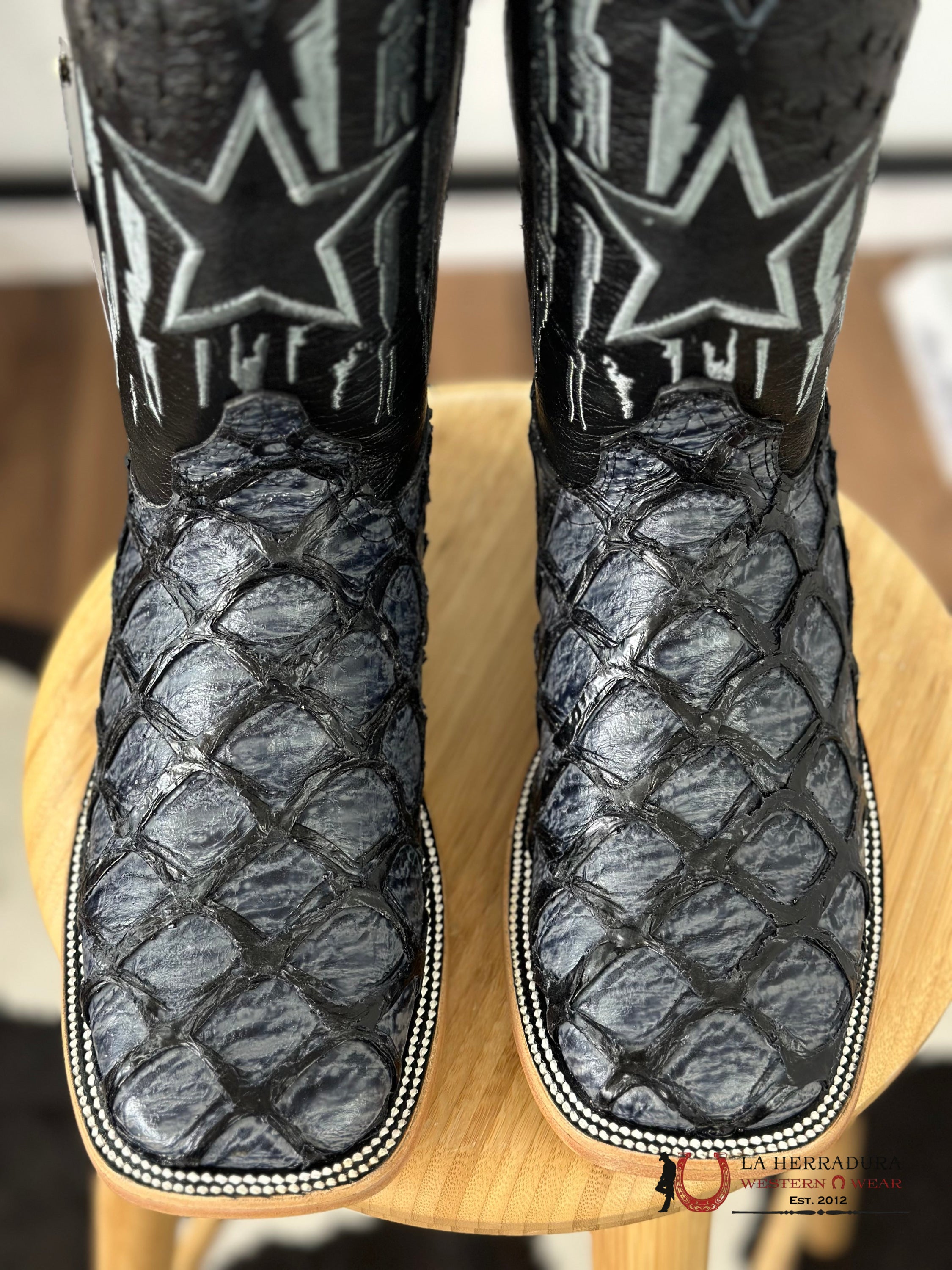 Mens Clone Fish Pirarucu Grey Blue Azulado Boot Botas Hombres