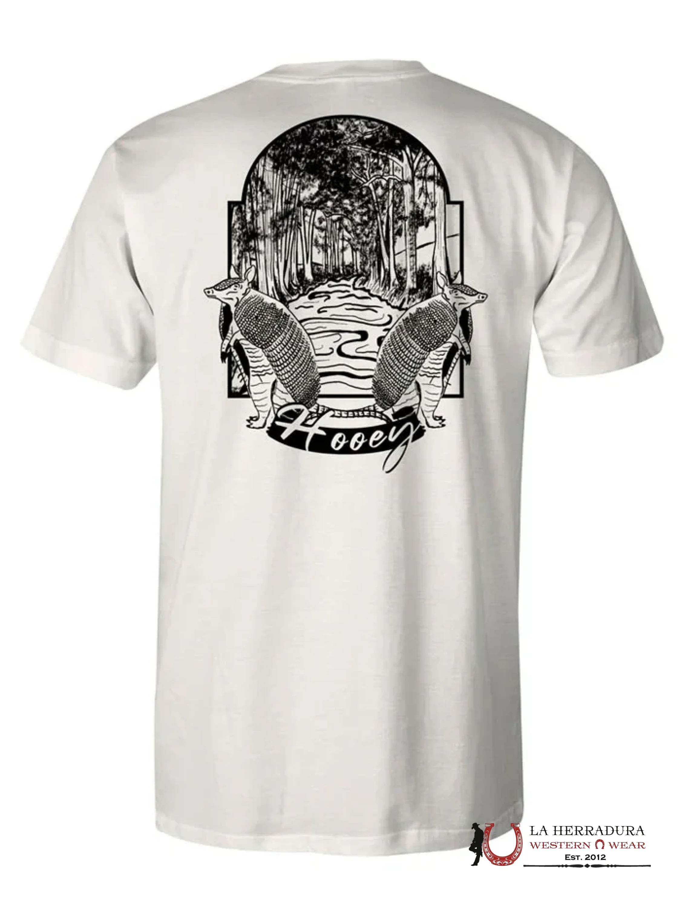 Men’s Hooey T shirt CREAM WITH BLACK LOGO HT1713CR ROPA HOMBRES