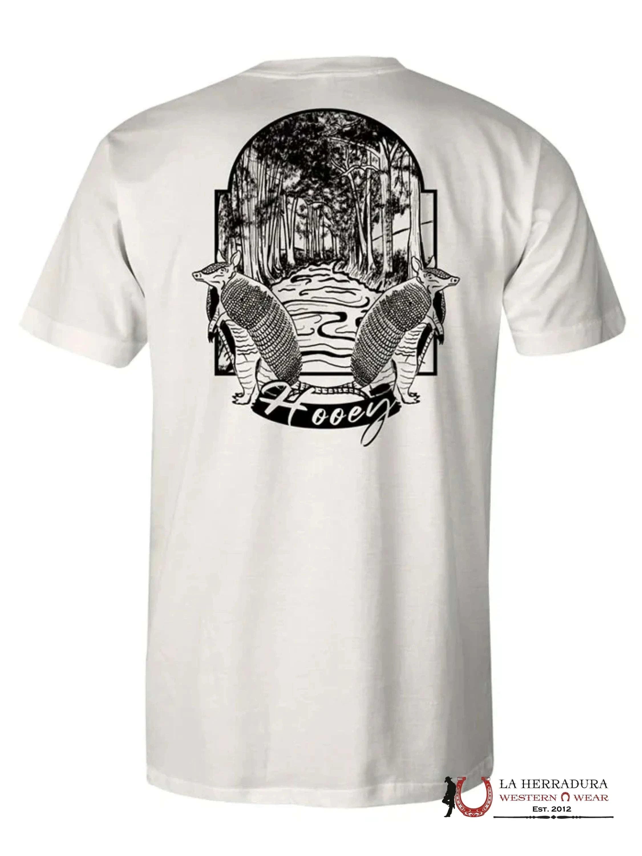 Men’s Hooey T shirt CREAM WITH BLACK LOGO HT1713CR ROPA HOMBRES