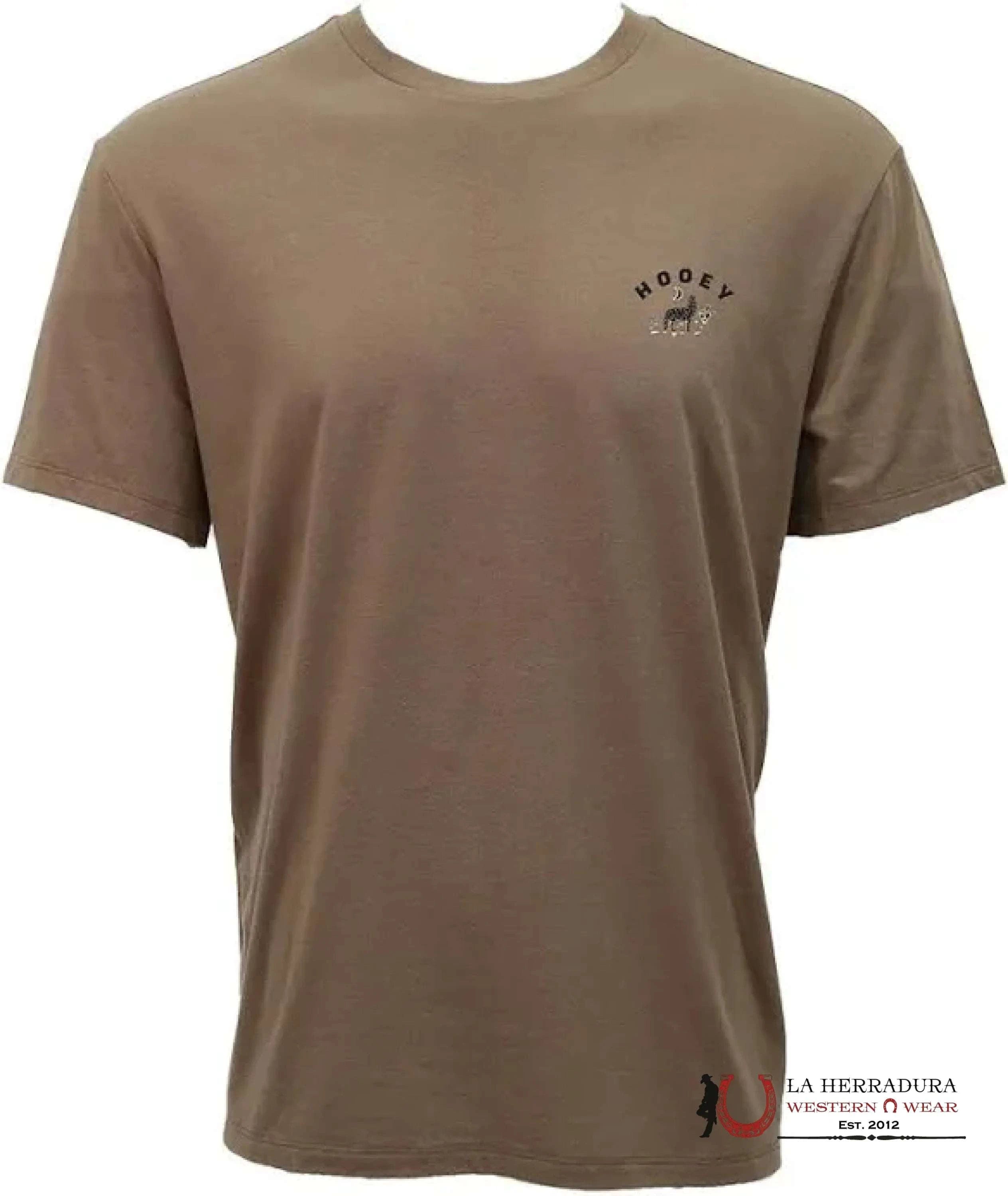 MENS HOOEY TSHIRT - COYOTE SHITAKE BROWN HT1888BR ROPA HOMBRES
